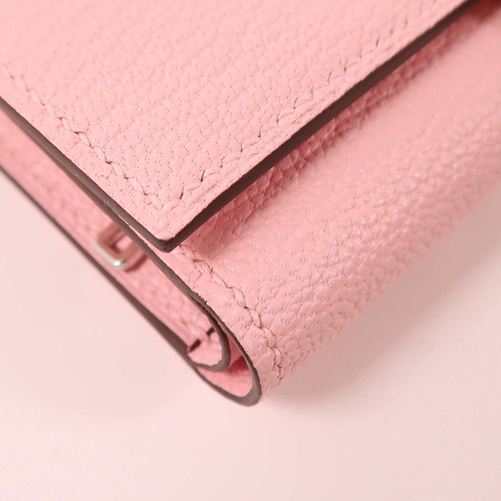 HERMES Evercolor皮革Bearn Wallet銀扣錢包