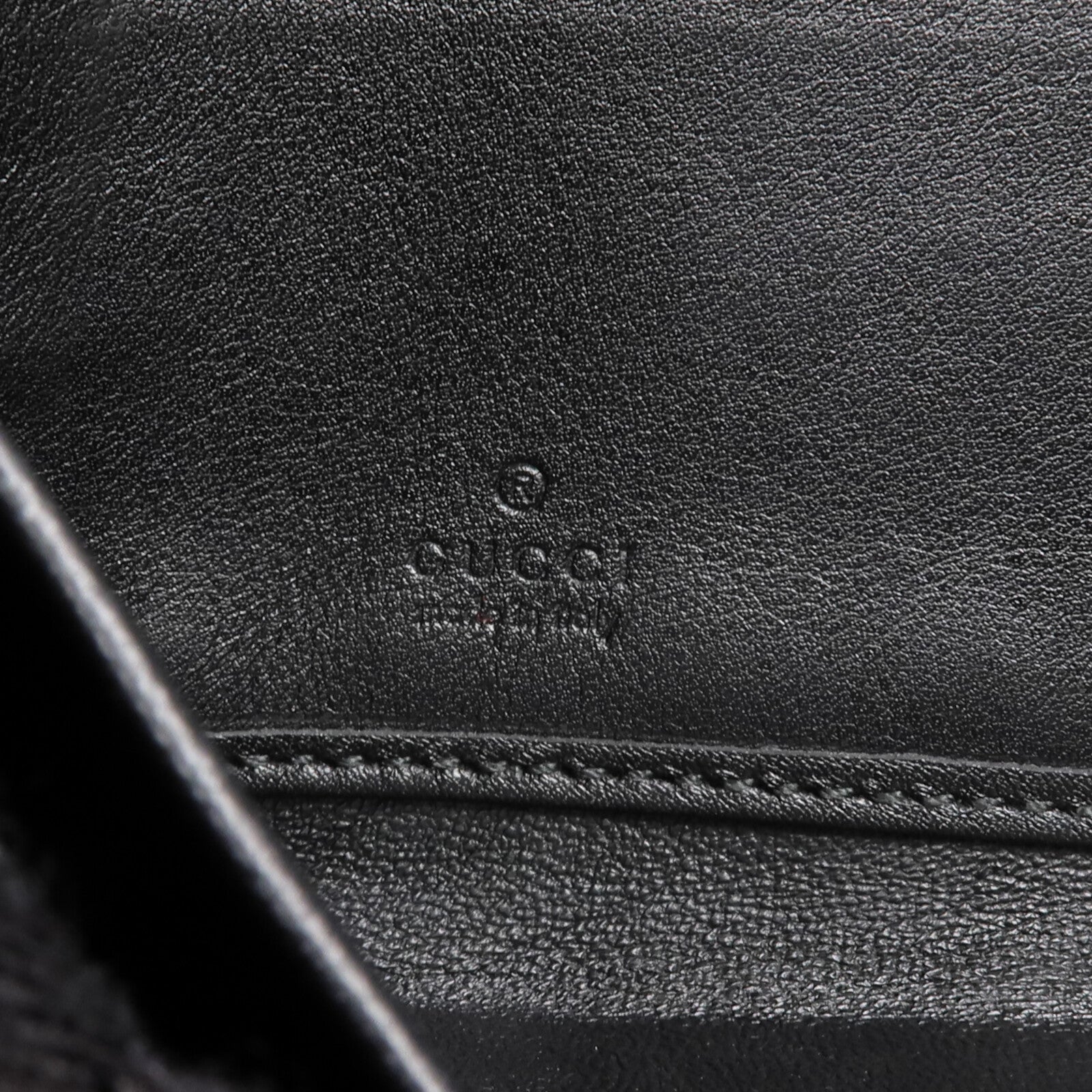 GUCCI 牛皮皮革Zipper Long Wallet銀扣長錢包