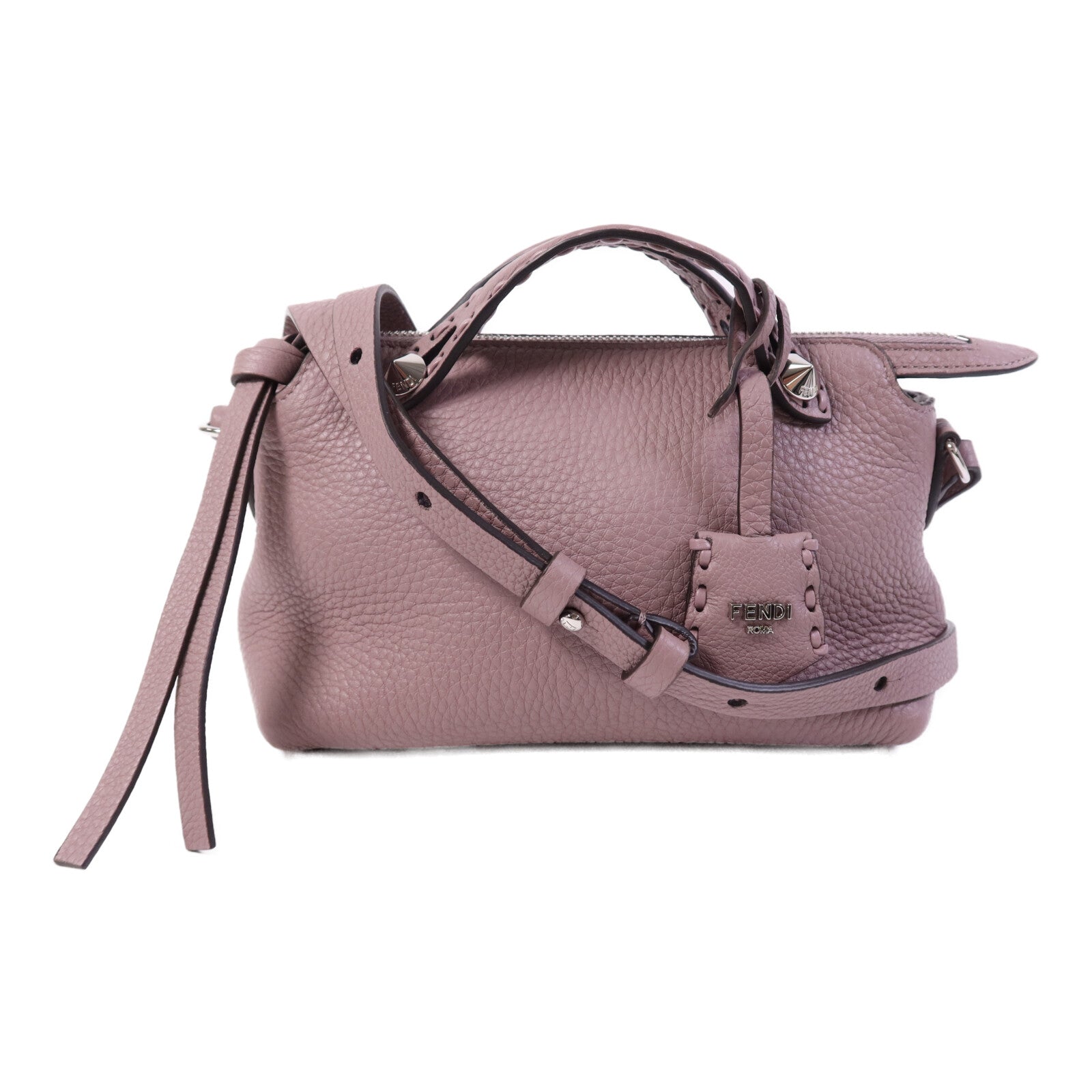 FENDI 牛皮皮革By The Way銀扣手挽肩背兩用袋