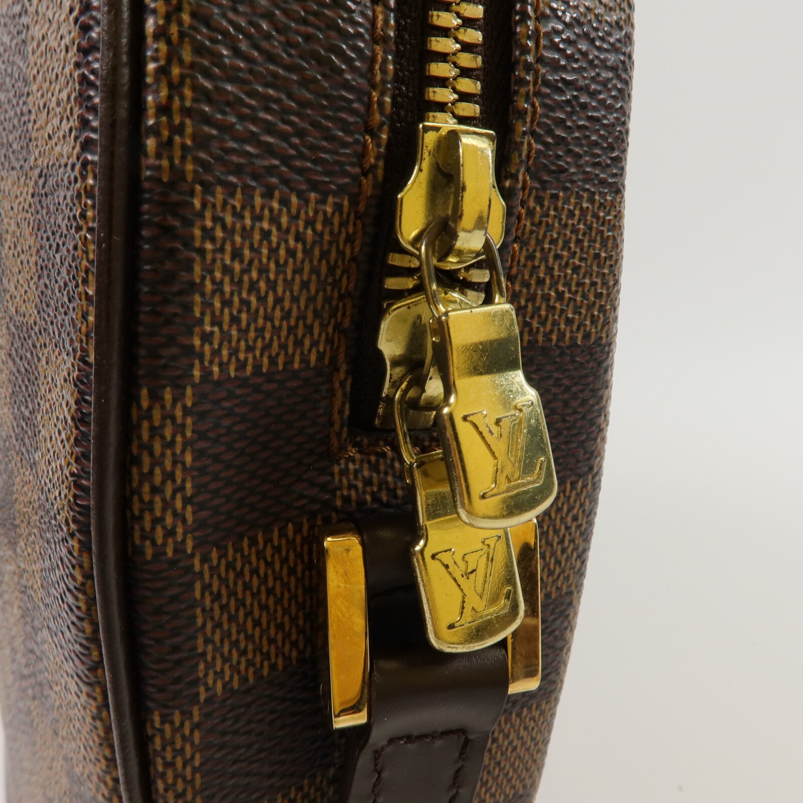 LOUIS VUITTON Damier Ipanema PM金扣肩背袋