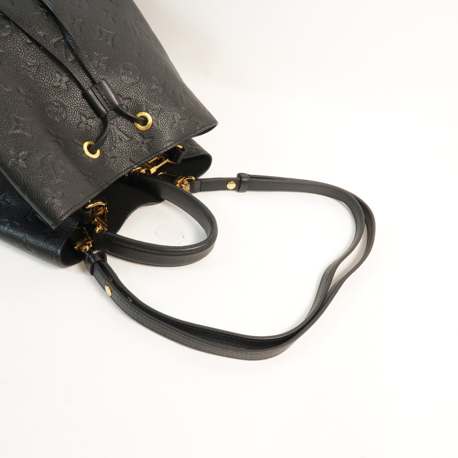 LOUIS VUITTON Monogram Empreinte Neo Noe MM金扣手挽肩背兩用袋