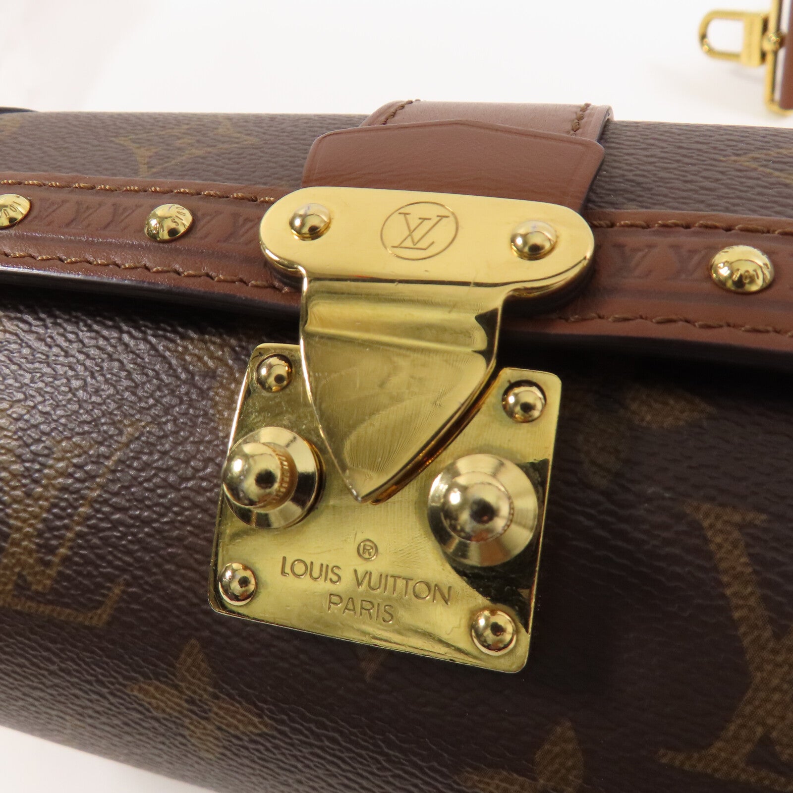 LOUIS VUITTON 【激減優惠】Monogram Papillon Trunk金扣手挽肩背兩用袋