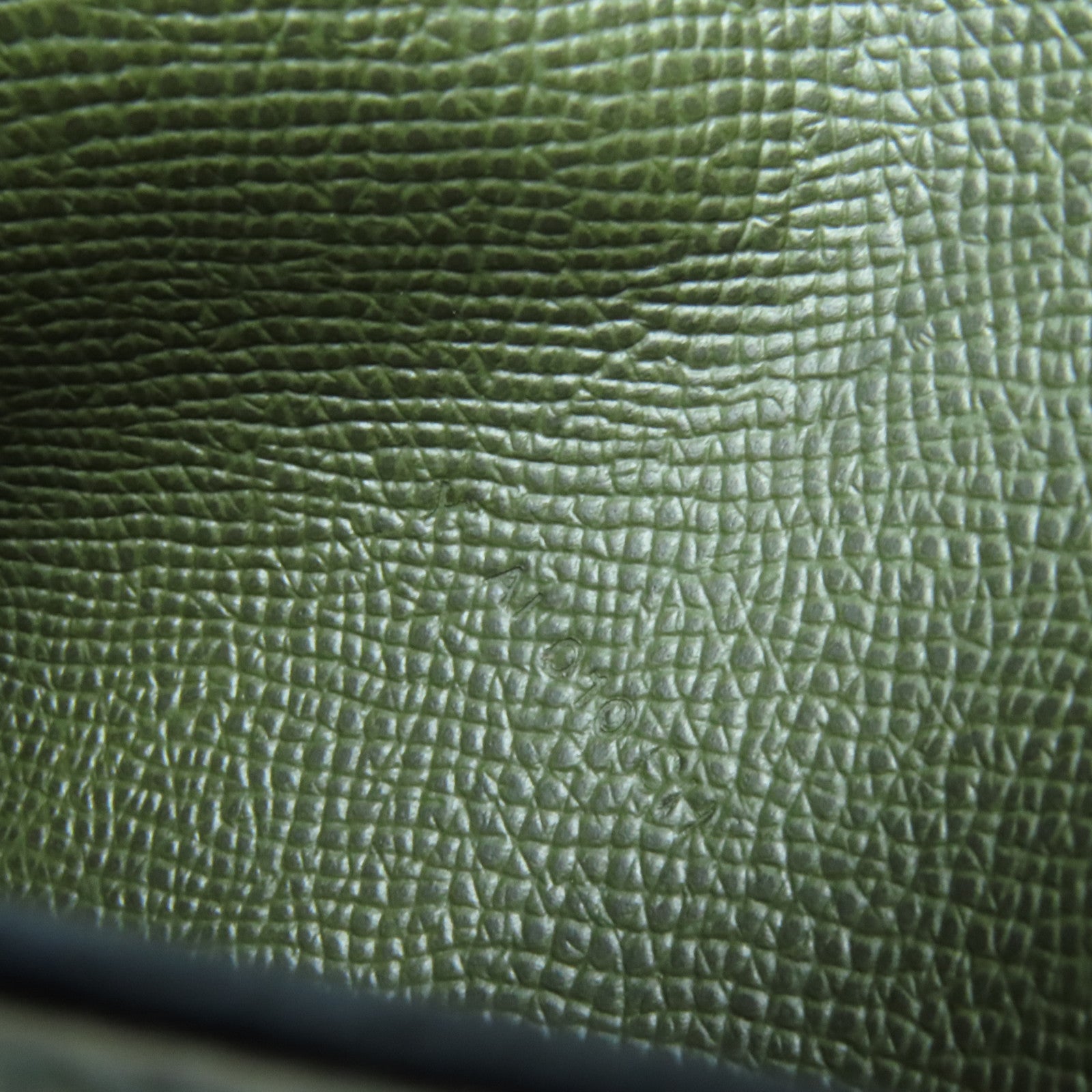 HERMES 【激減優惠】Epsom皮革Bearn Compact Wallet金扣錢包Canopee叢林綠色