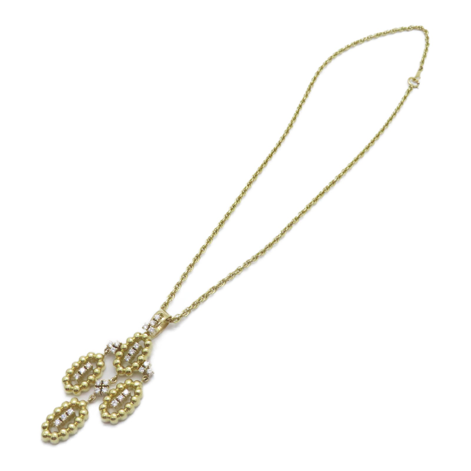 JEWELRY 18K黃金Dimond Necklace 0.55ct鑚石項鍊
