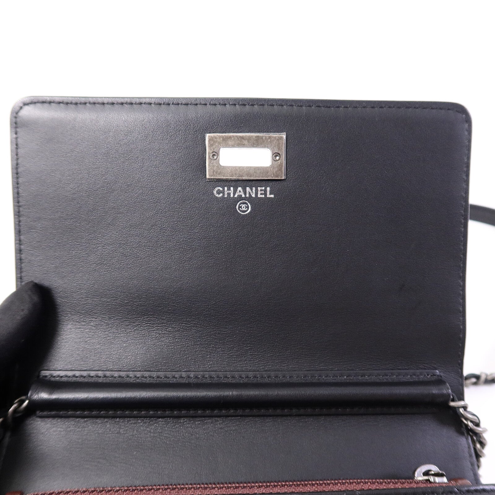 CHANEL 牛皮皮革2.55 Reissue鏈帶肩背袋