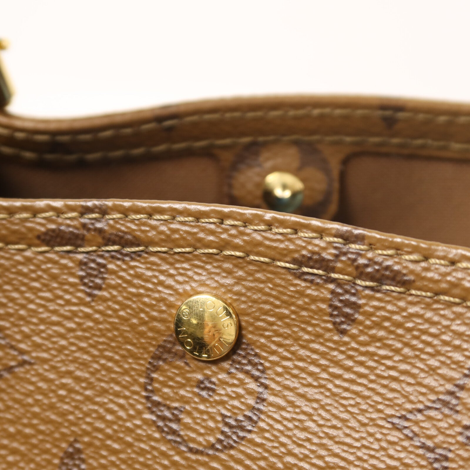 LOUIS VUITTON Monogram Reverse Atlantis BB鏈帶手挽肩背兩用袋