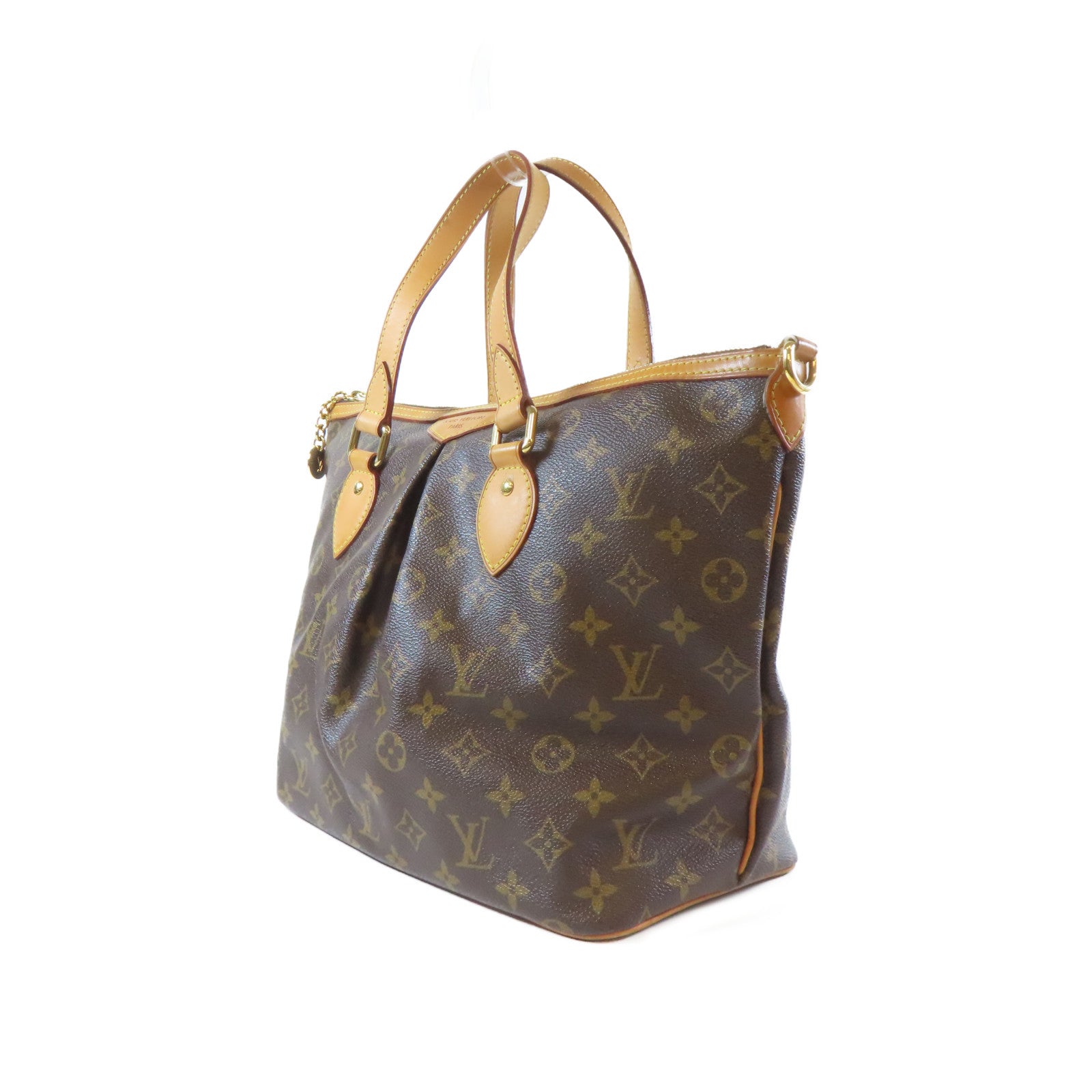 LOUIS VUITTON Monogram Palermo PM金扣手挽肩背兩用袋啡色