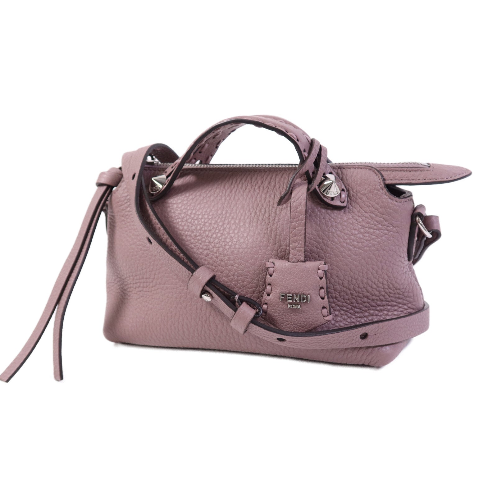 FENDI 牛皮皮革By The Way銀扣手挽肩背兩用袋