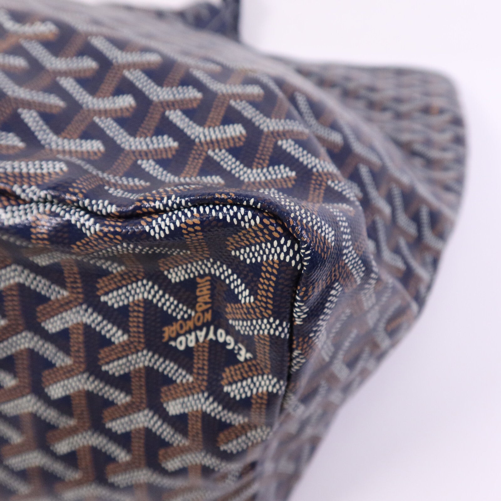 GOYARD 【激減優惠】塗層帆布Saint Louis GM銀扣手挽袋
