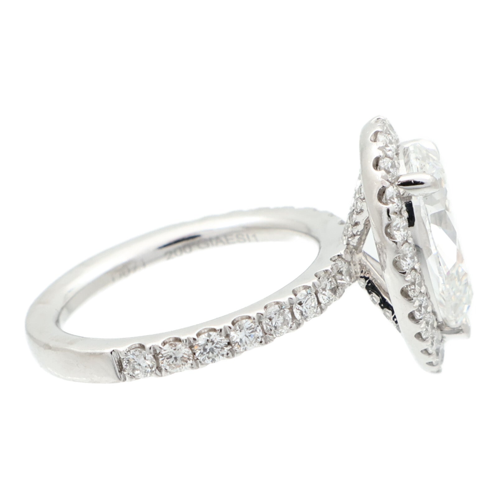 JEWELRY PT950鉑金Diamond Ring鑽石戒指US#4.5