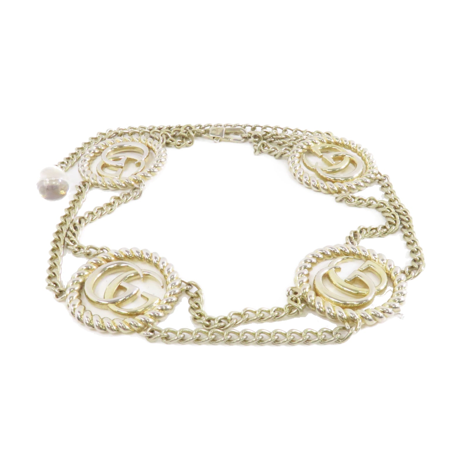 GUCCI 【激減優惠】金屬Chain Belt腰帶金色