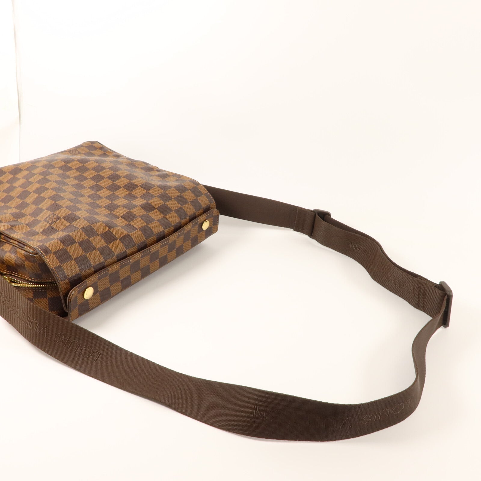 LOUIS VUITTON Damier Naviglio金扣肩背袋