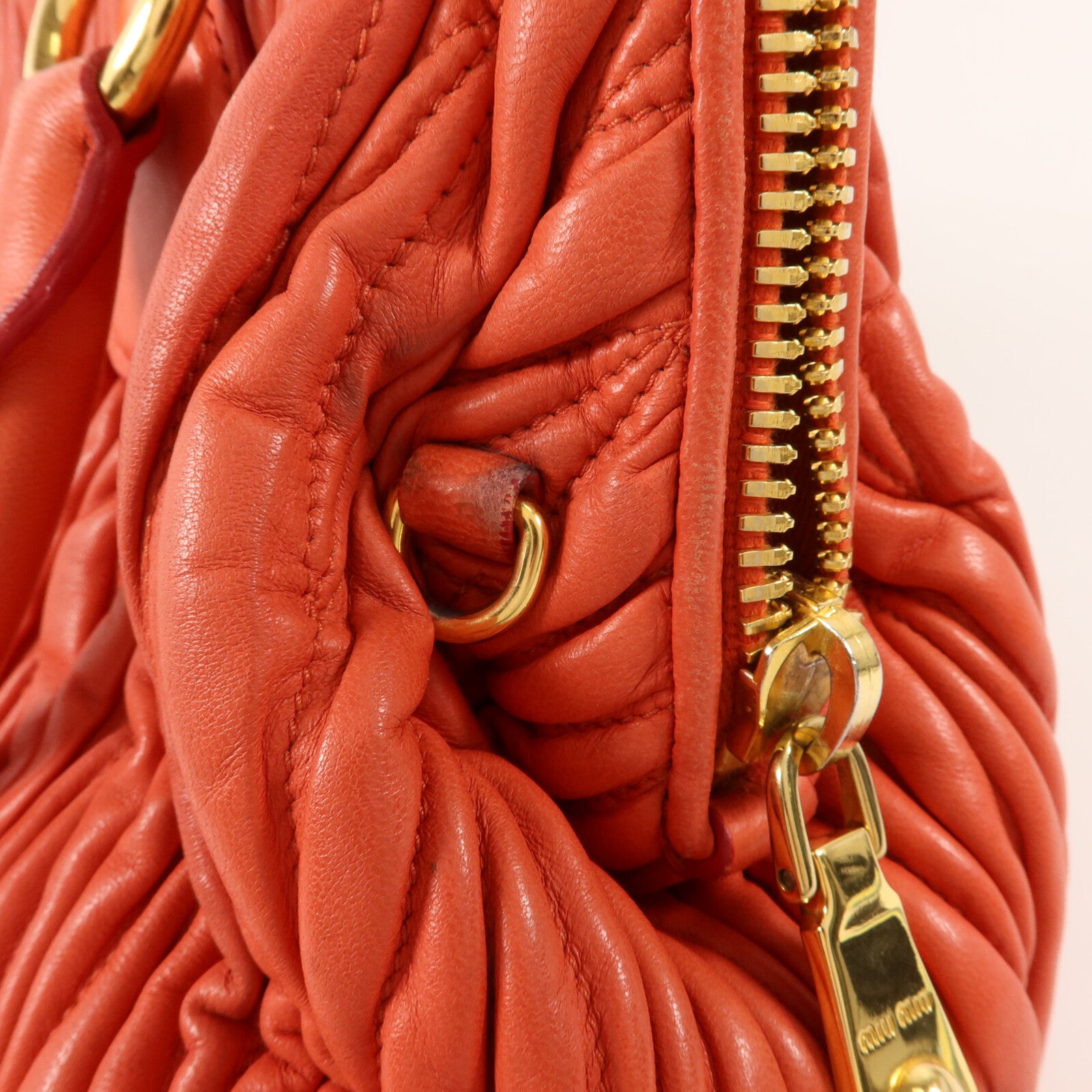 Miu Miu 羊皮皮革2 Way Shoulder Bag手挽肩背兩用袋