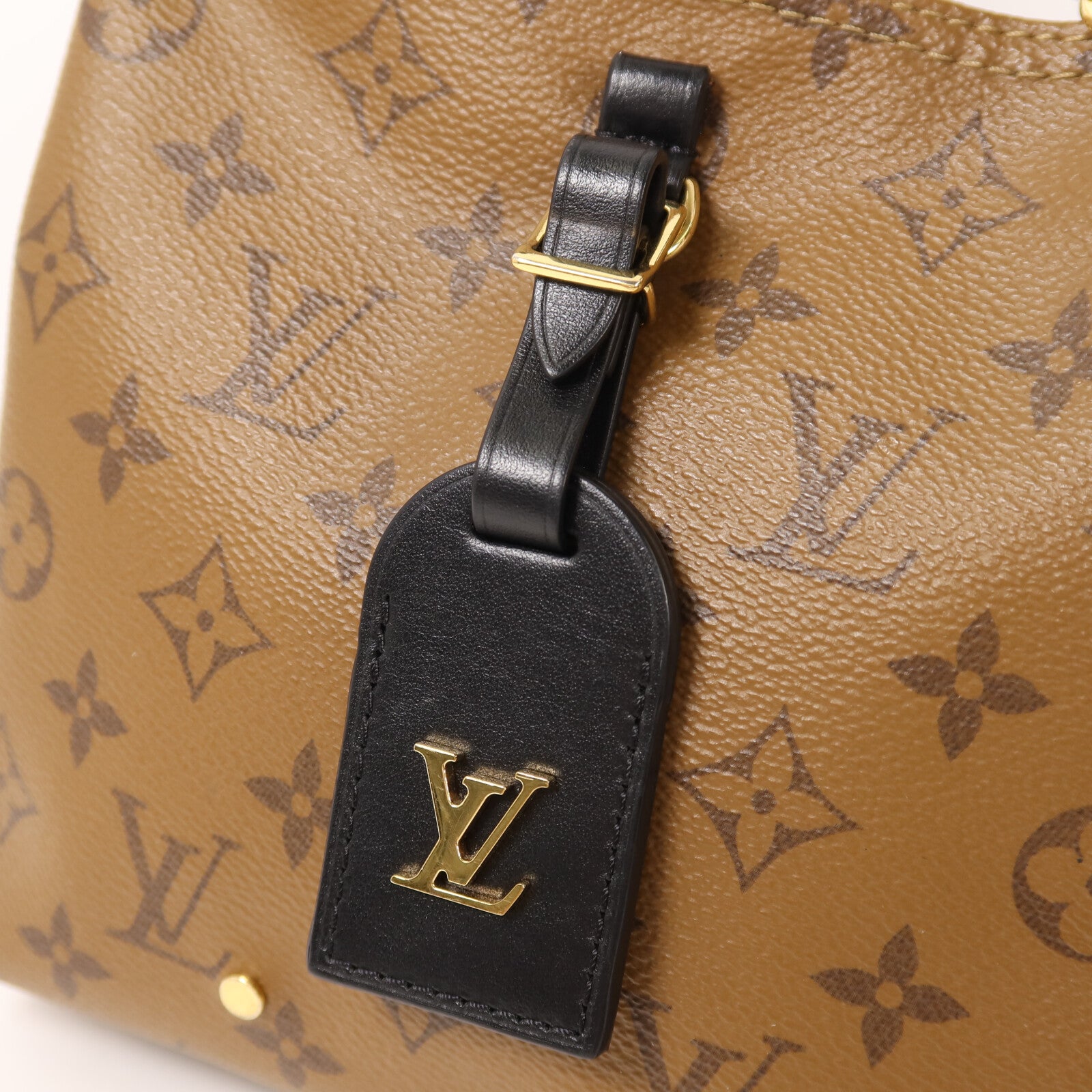 LOUIS VUITTON Monogram Reverse Atlantis BB鏈帶手挽肩背兩用袋