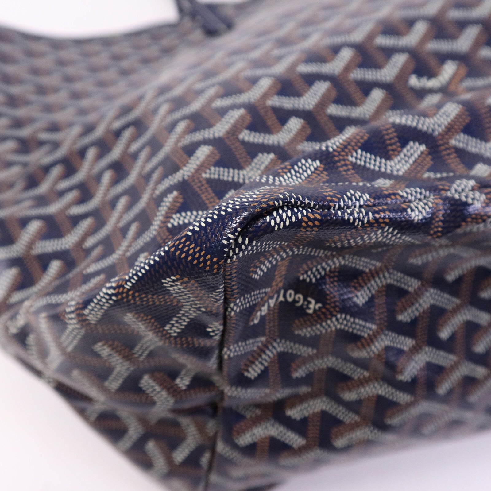 GOYARD 【激減優惠】塗層帆布Saint Louis GM銀扣手挽袋