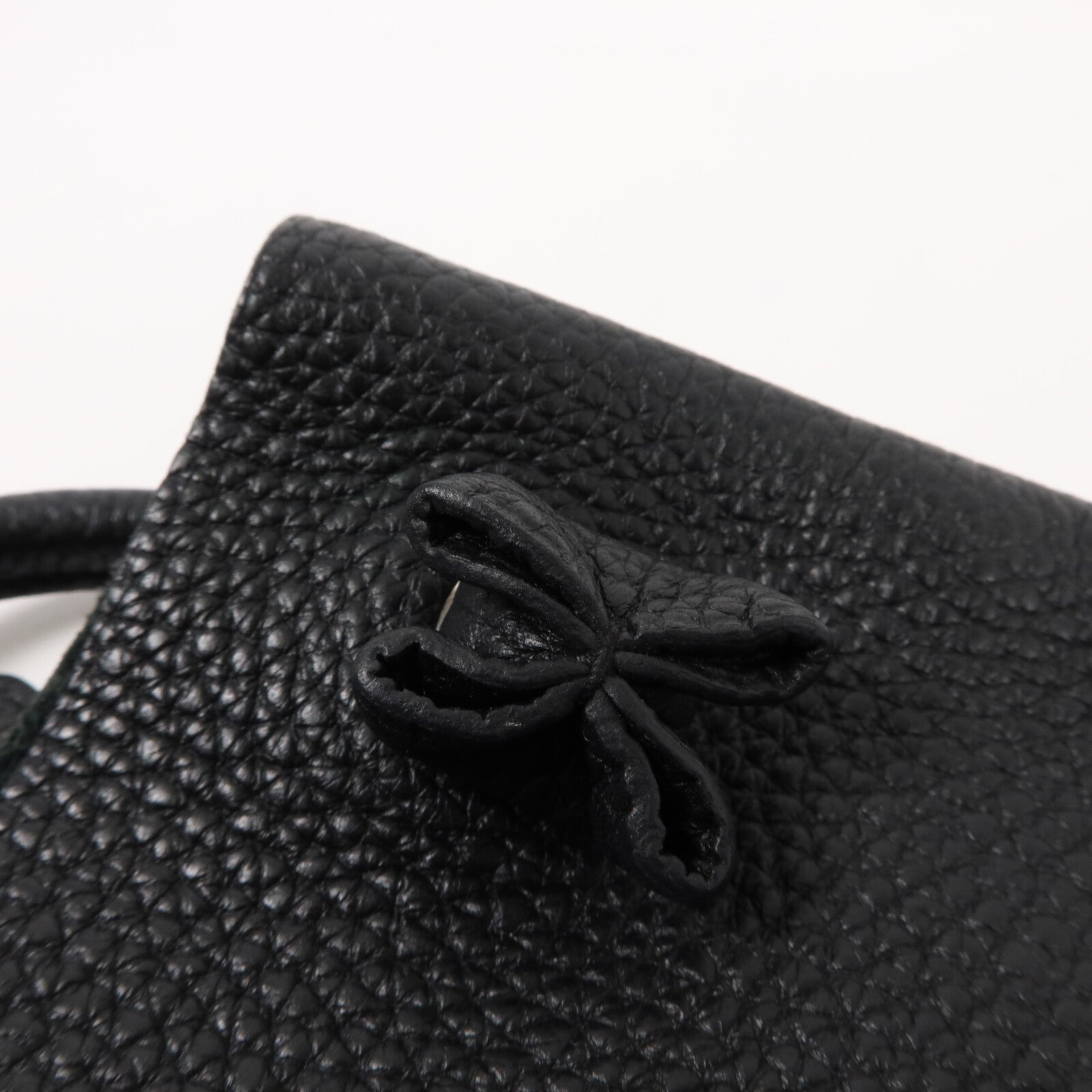 HERMES Clemence皮革Silky City肩背袋Noir