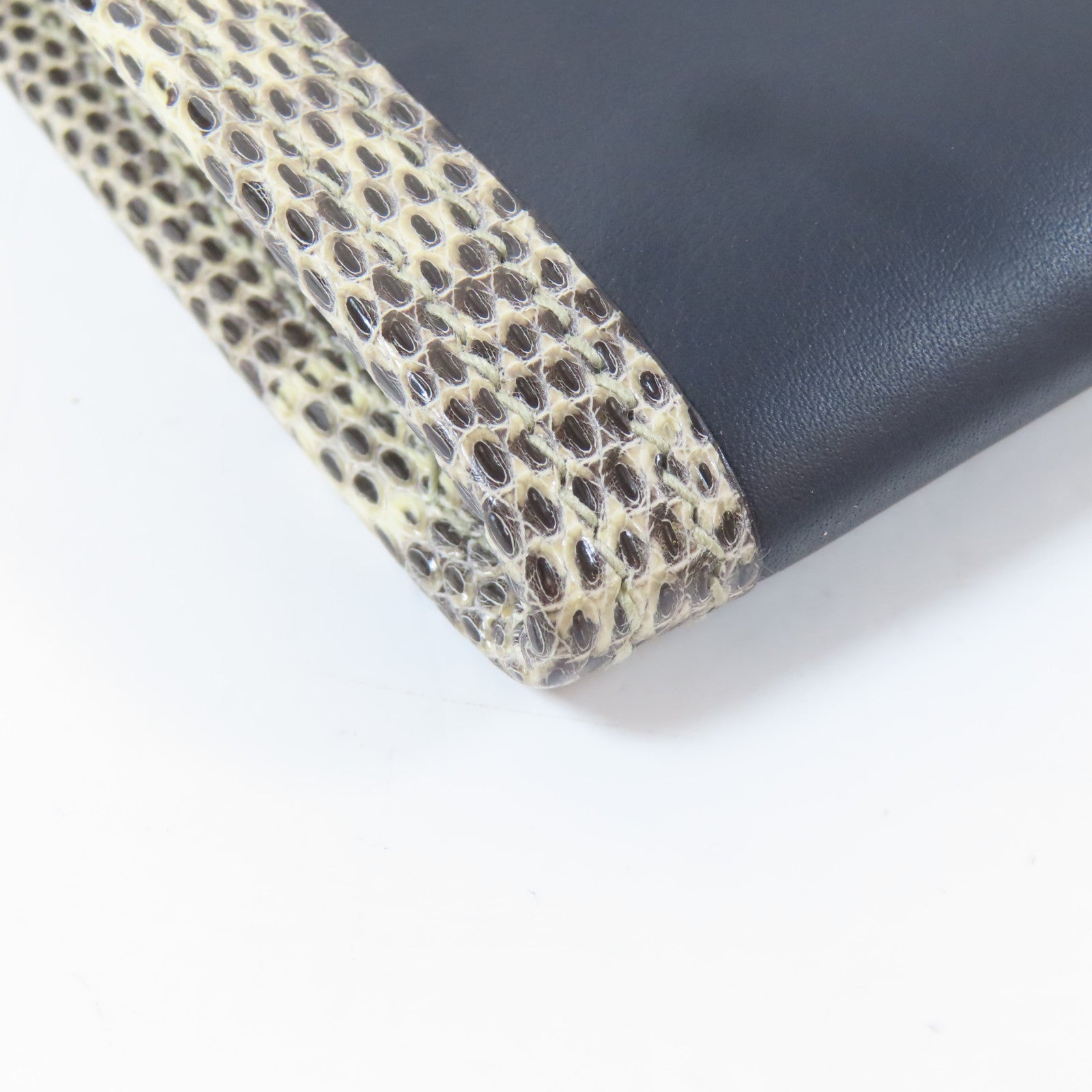 HERMES 【清倉大減價】Swift皮革/蜥蝪皮革Clutch Bag手拿包Bleu Indigo/深藍色