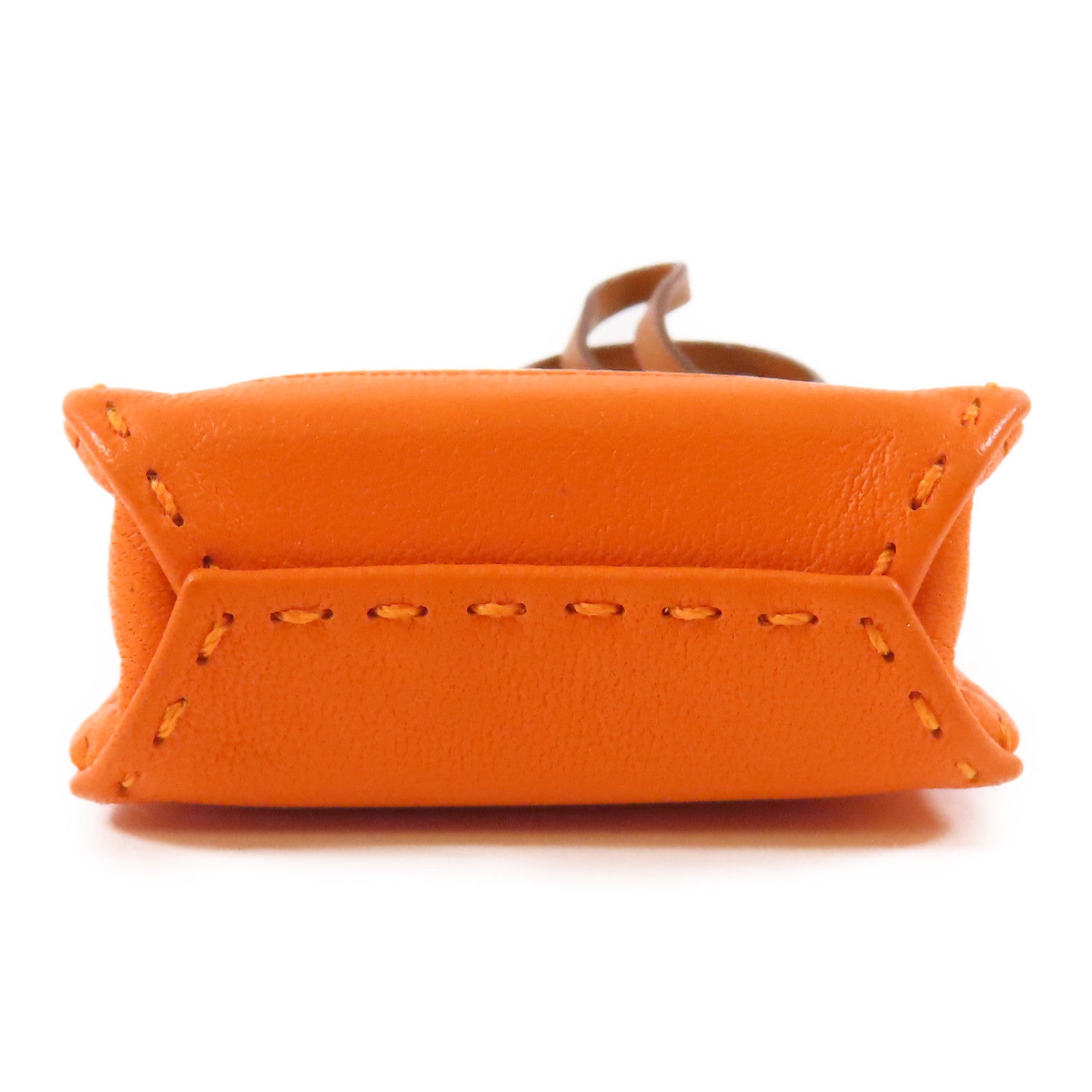 HERMES Charm Swift Leather 93 Orange