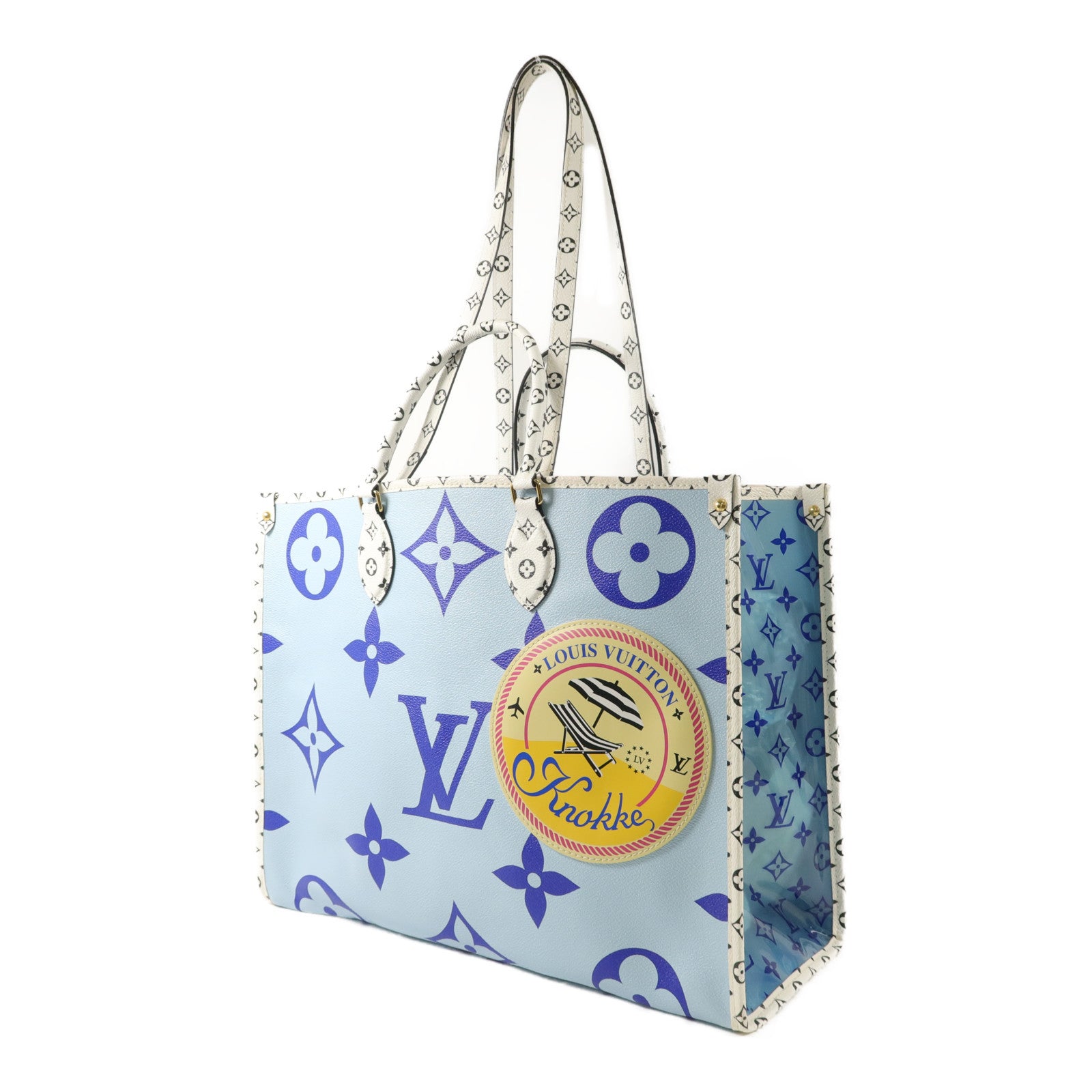 LOUIS VUITTON Monogram Giant/PVC On The Go GM手挽肩背兩用袋