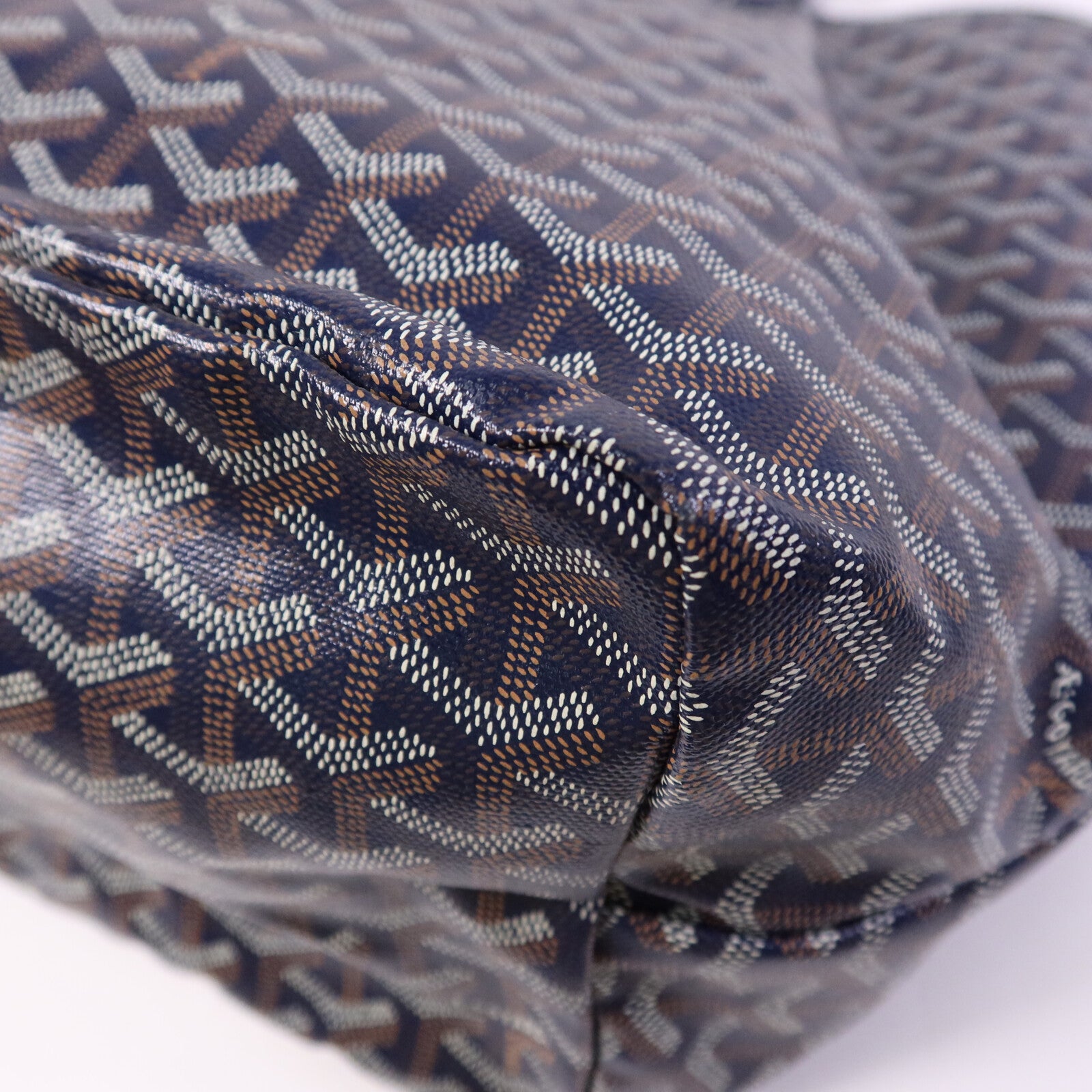 GOYARD 【激減優惠】塗層帆布Saint Louis GM銀扣手挽袋
