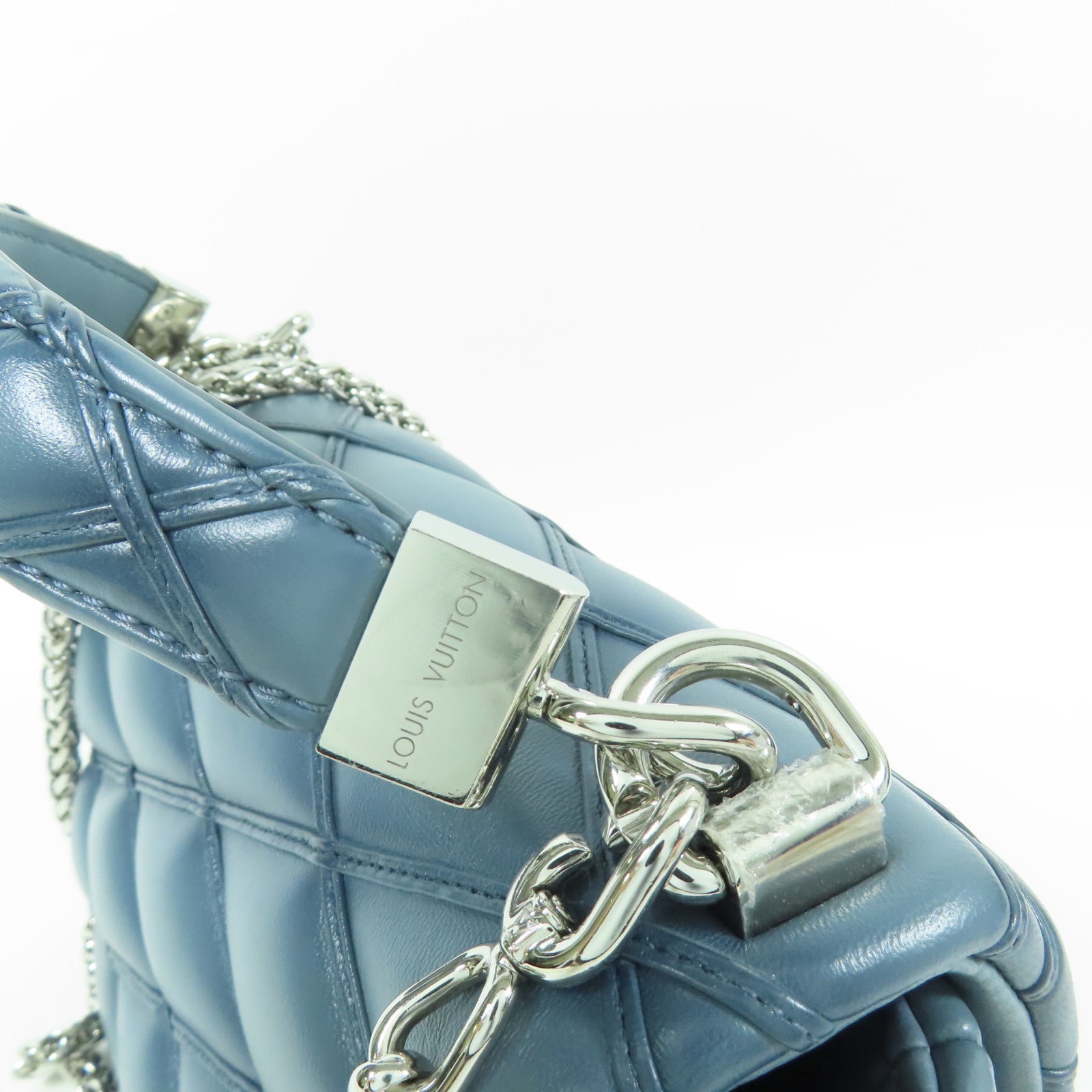 LOUIS VUITTON LV SHW Go-14 PM 2 Way Shoulder Bag M12434 Calfskin Leather Blue
