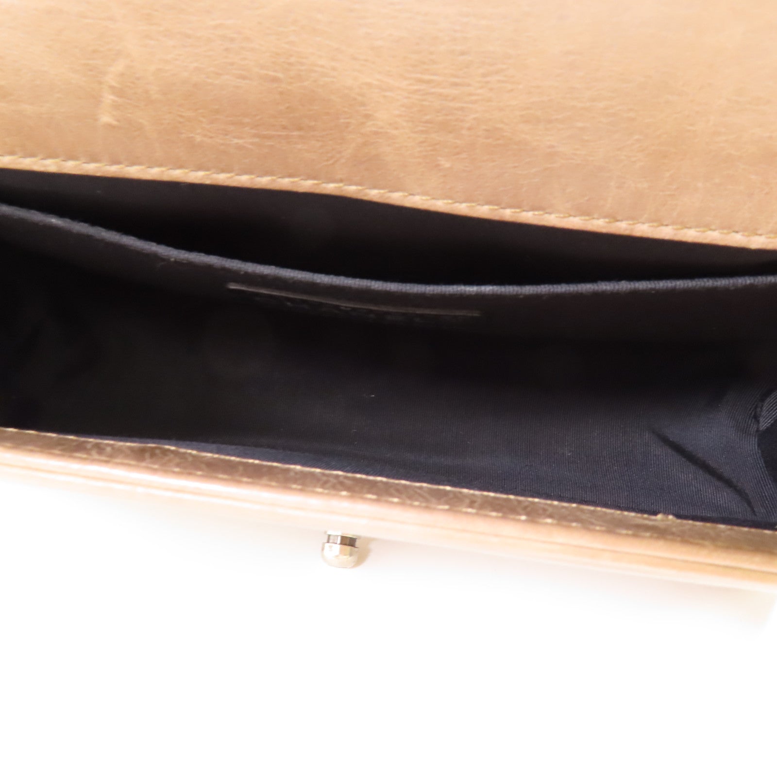 CHANEL 【激減優惠】牛皮皮革Boy 25銀扣鏈帶肩背袋