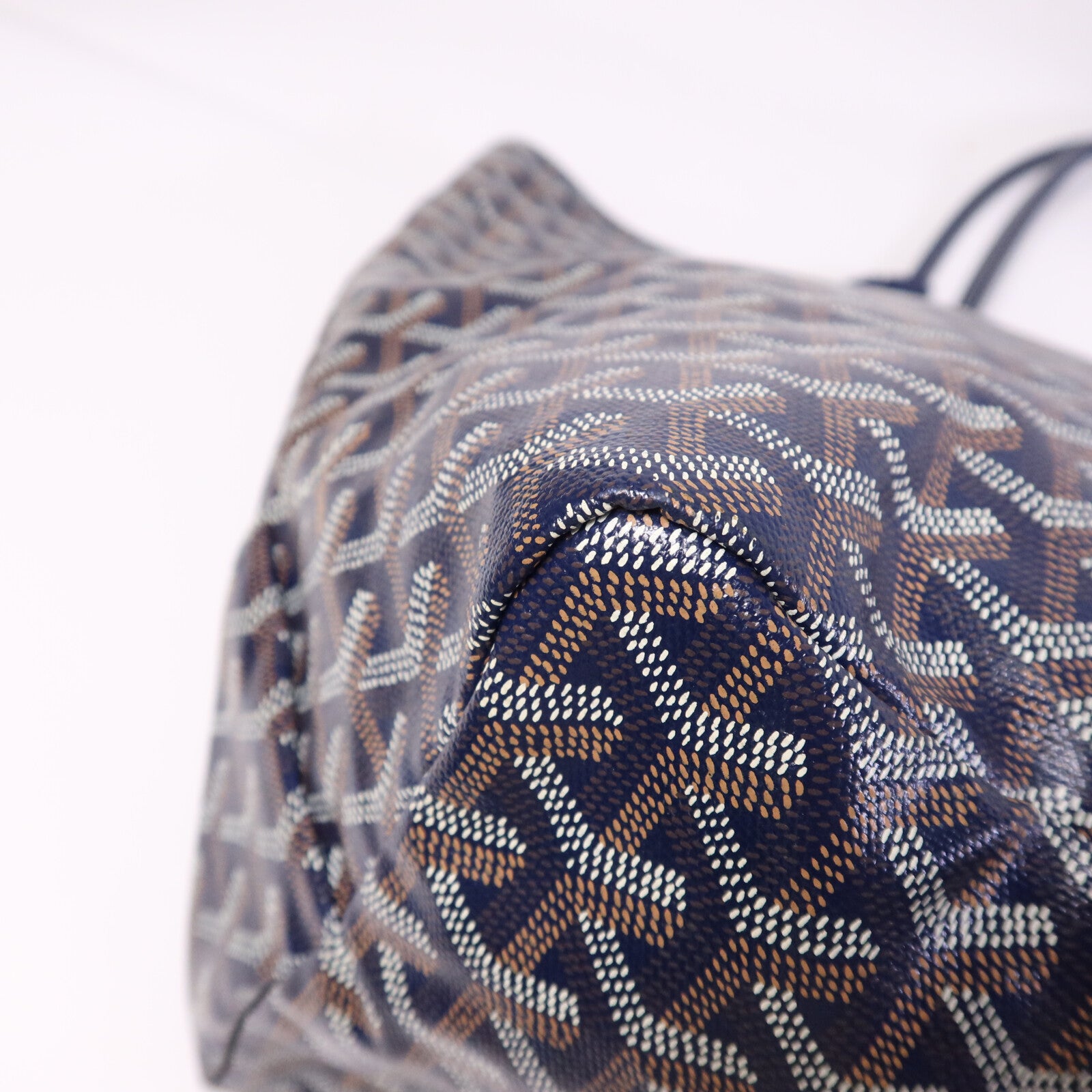 GOYARD 【激減優惠】塗層帆布Saint Louis GM銀扣手挽袋