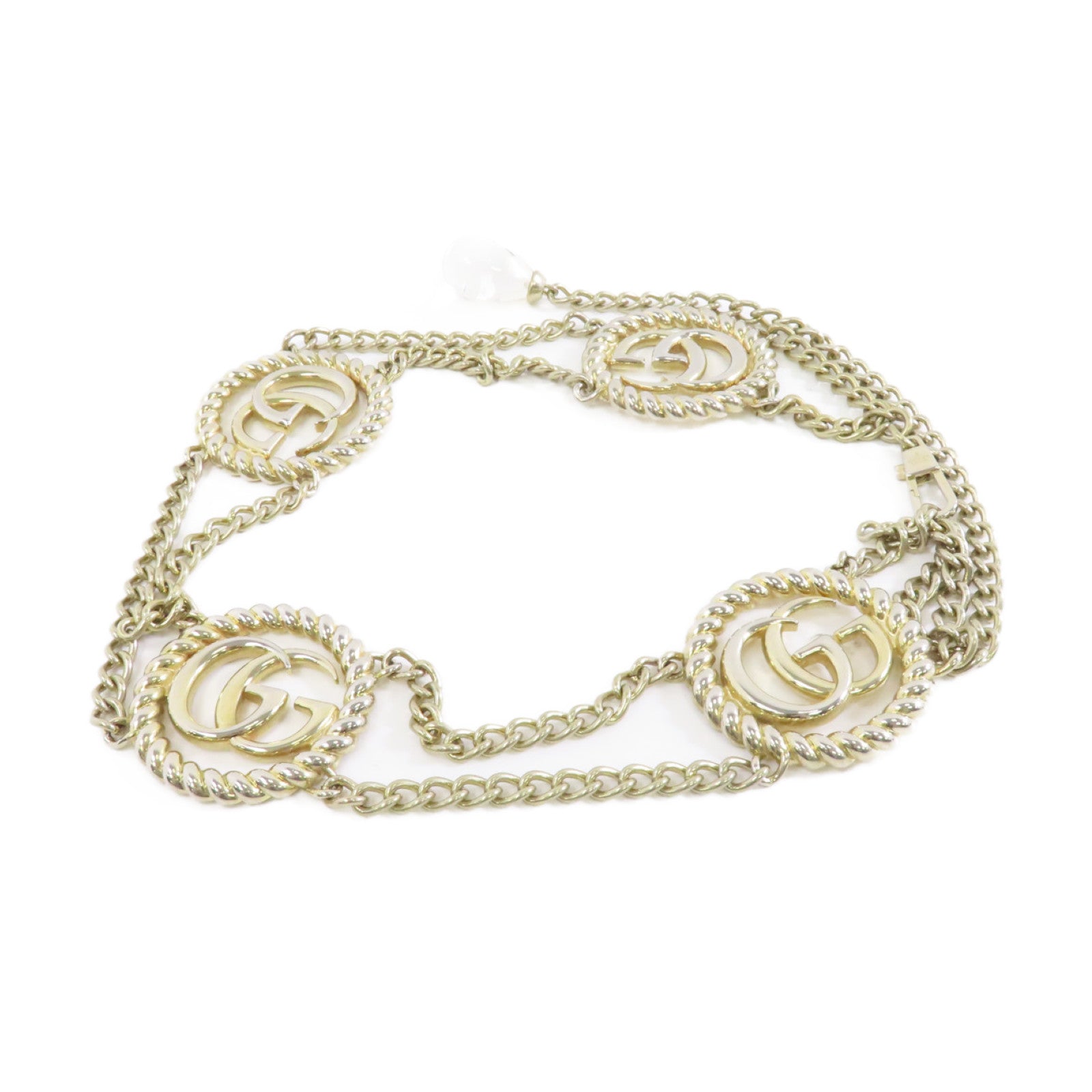 GUCCI 【激減優惠】金屬Chain Belt腰帶金色