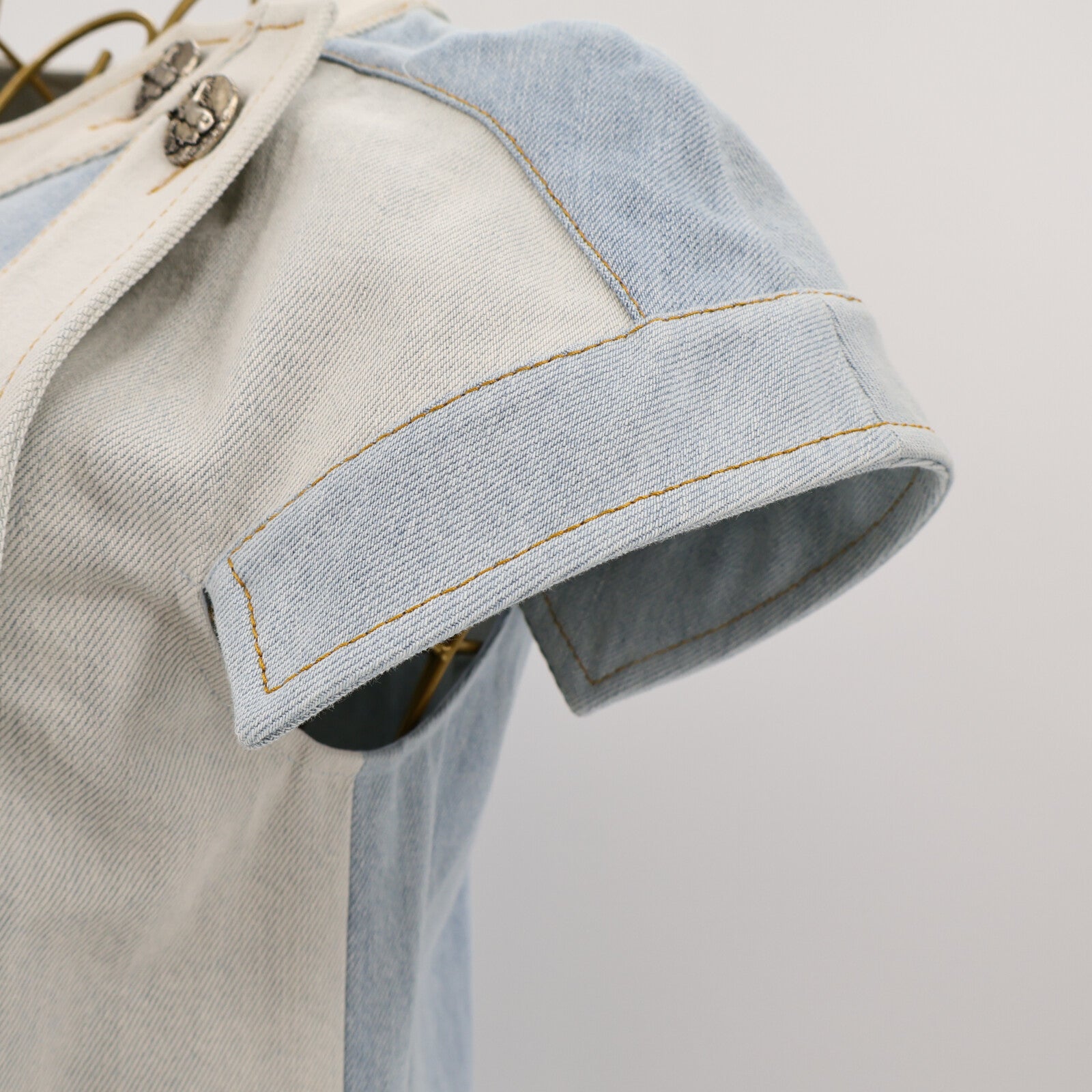 CHANEL Cotton Denim Short Sleeves Dress連身裙