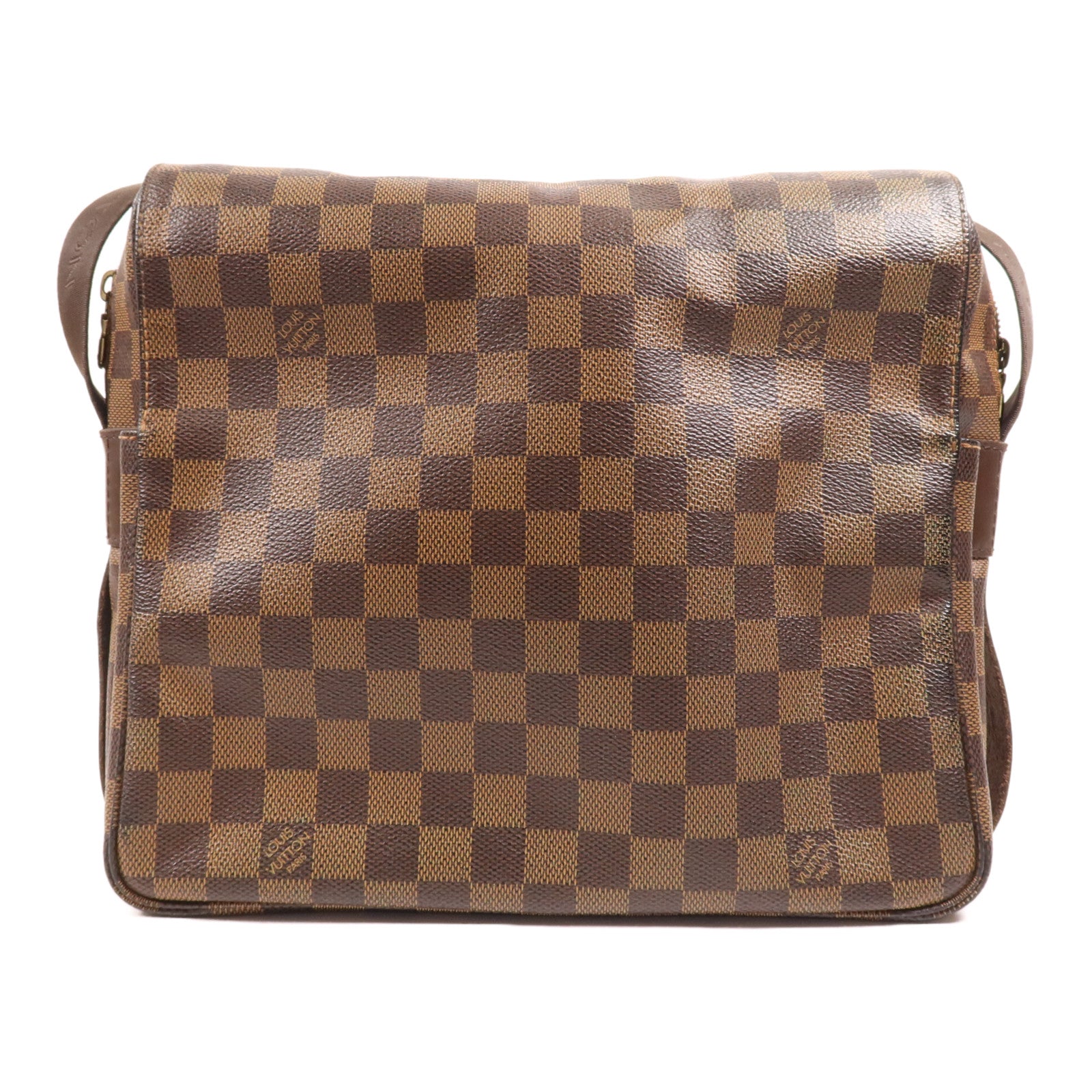 LOUIS VUITTON Damier Naviglio金扣肩背袋