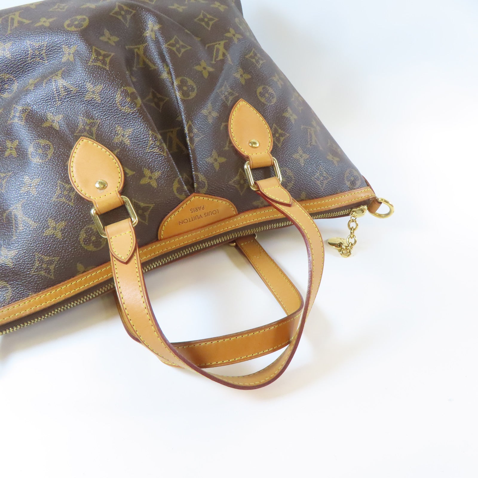 LOUIS VUITTON Monogram Palermo PM金扣手挽肩背兩用袋啡色
