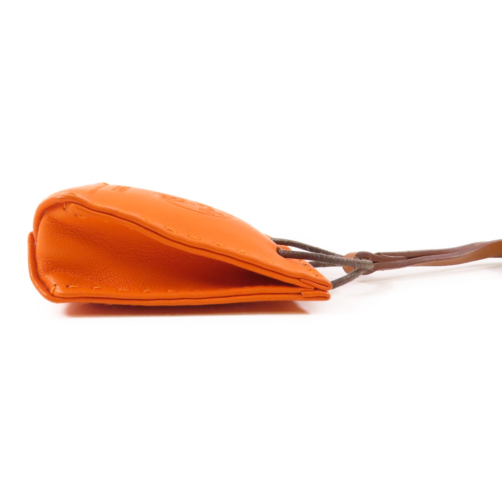 HERMES Charm Swift Leather 93 Orange
