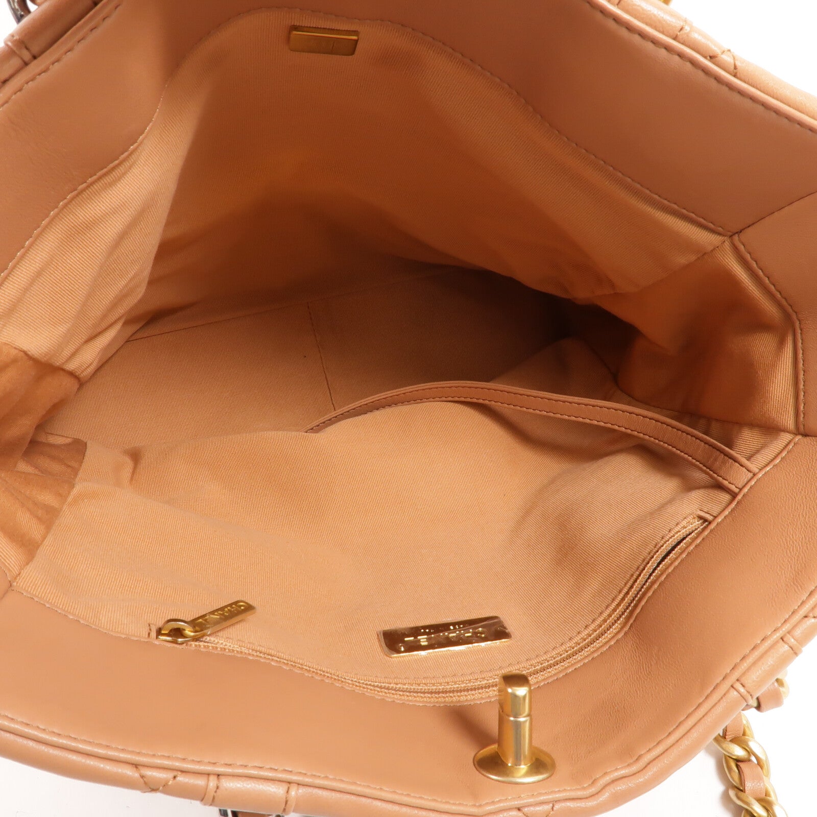 CHANEL 羊皮皮革C19 Tote Bag肩背袋