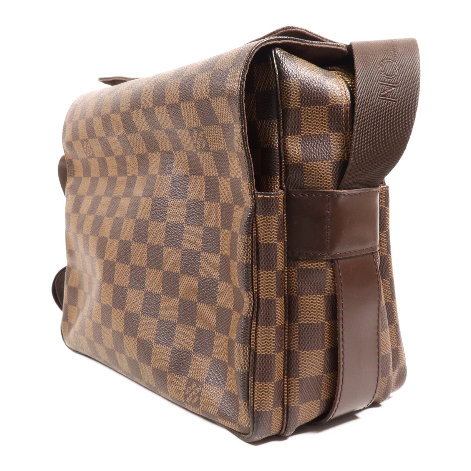 LOUIS VUITTON Damier Naviglio金扣肩背袋