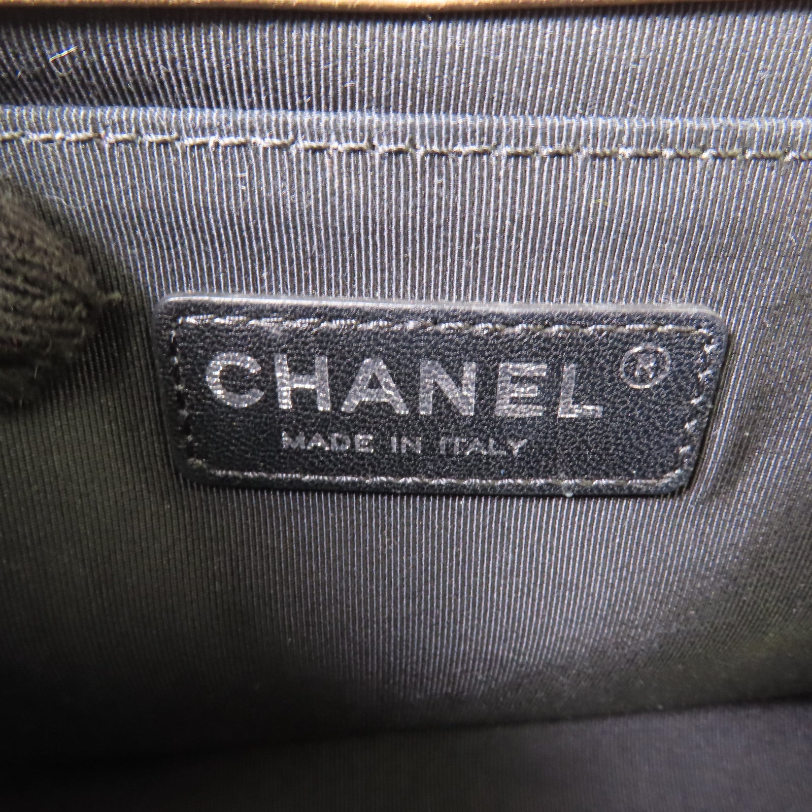 CHANEL 【激減優惠】牛皮皮革Boy 25銀扣鏈帶肩背袋