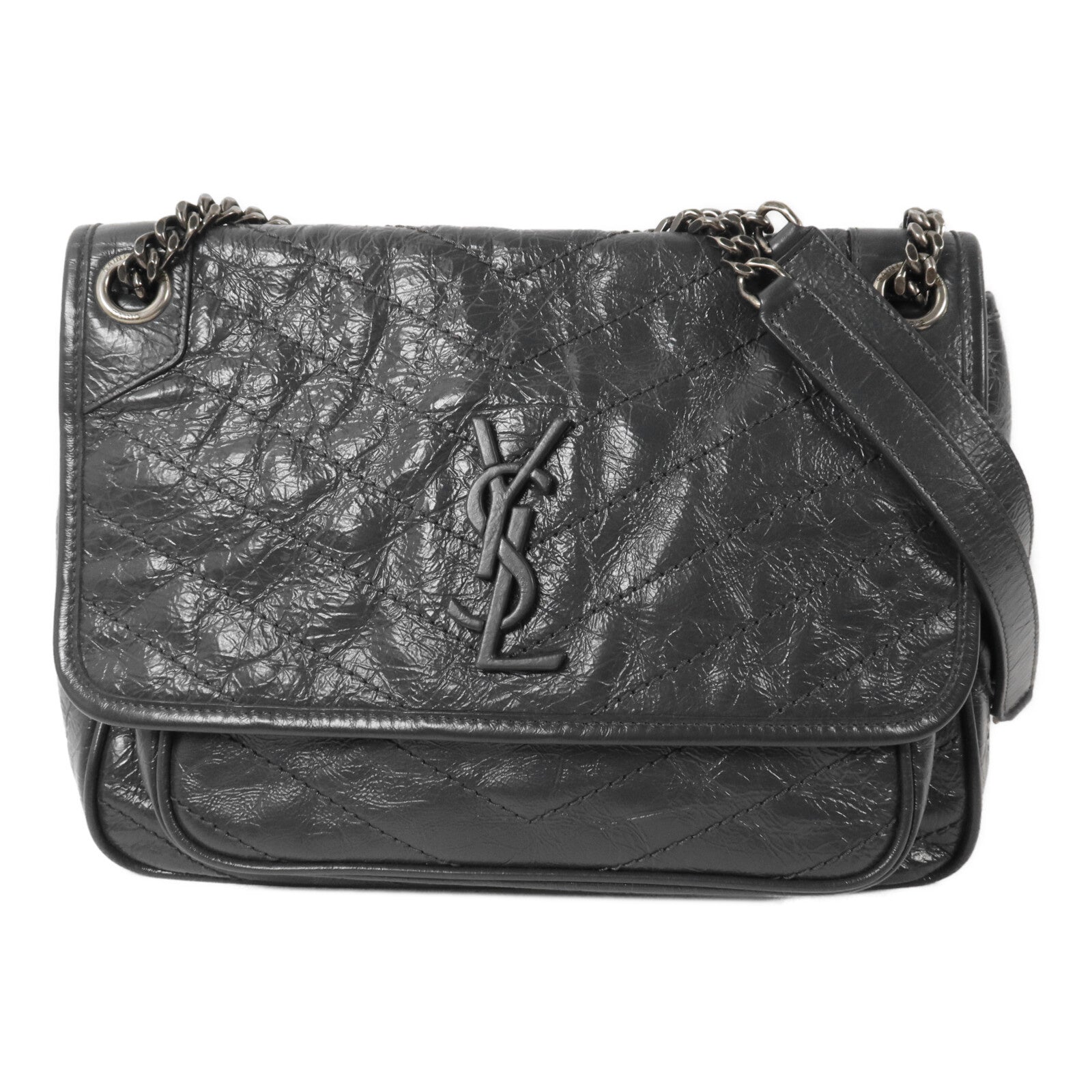 SAINT LAURENT 牛皮皮革Niki Medium鏈帶肩背袋