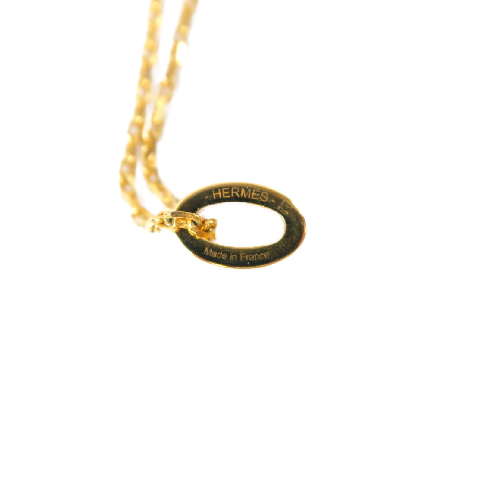 HERMES 金屬Pop H Necklace項鍊紫色/金色