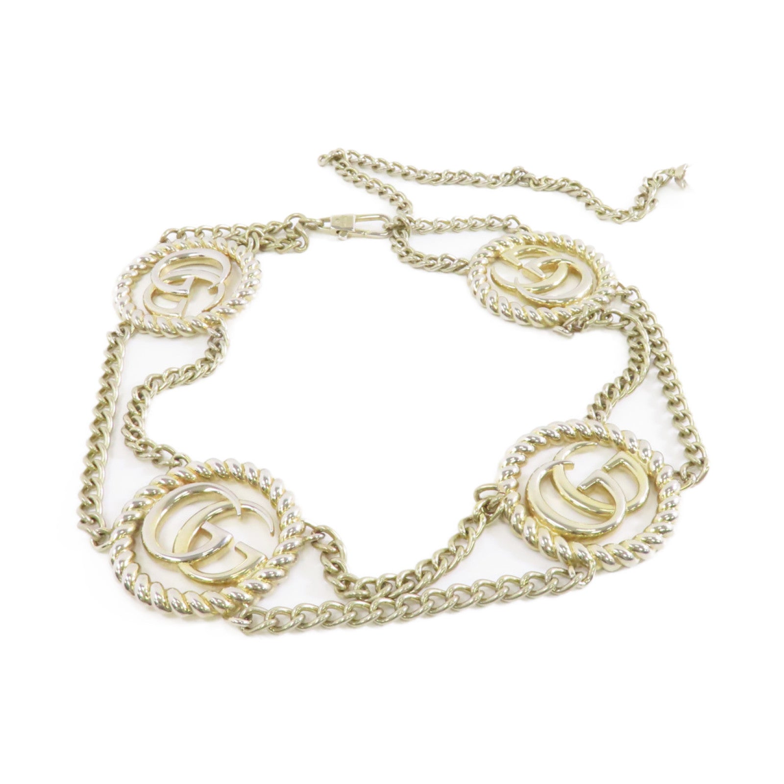 GUCCI 【激減優惠】金屬Chain Belt腰帶金色