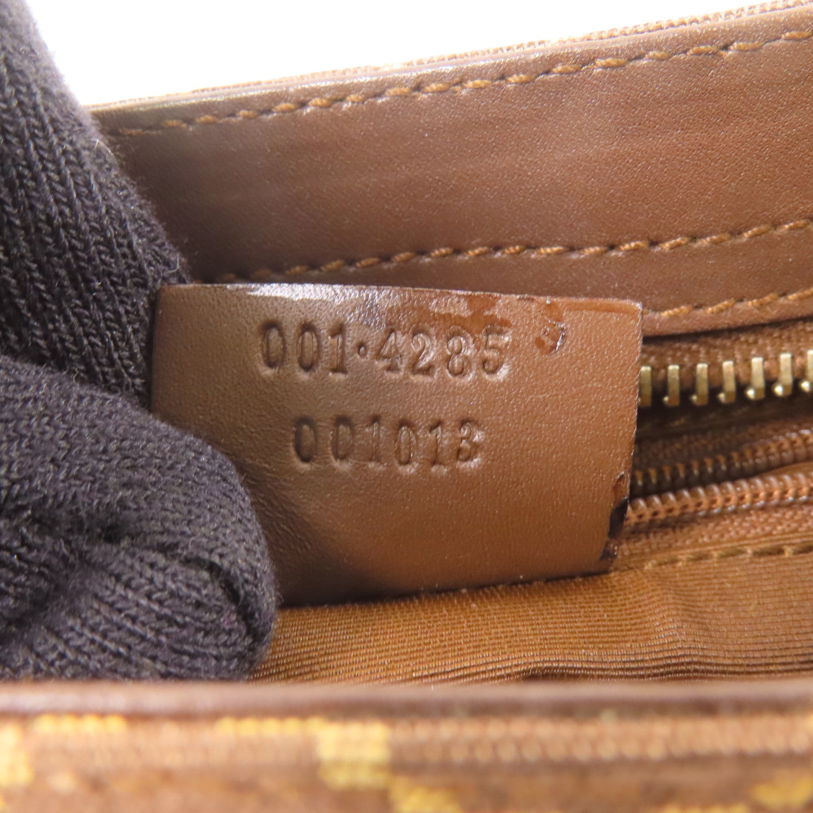 GUCCI 帆布/皮革Shoulder Bag金扣肩背袋
