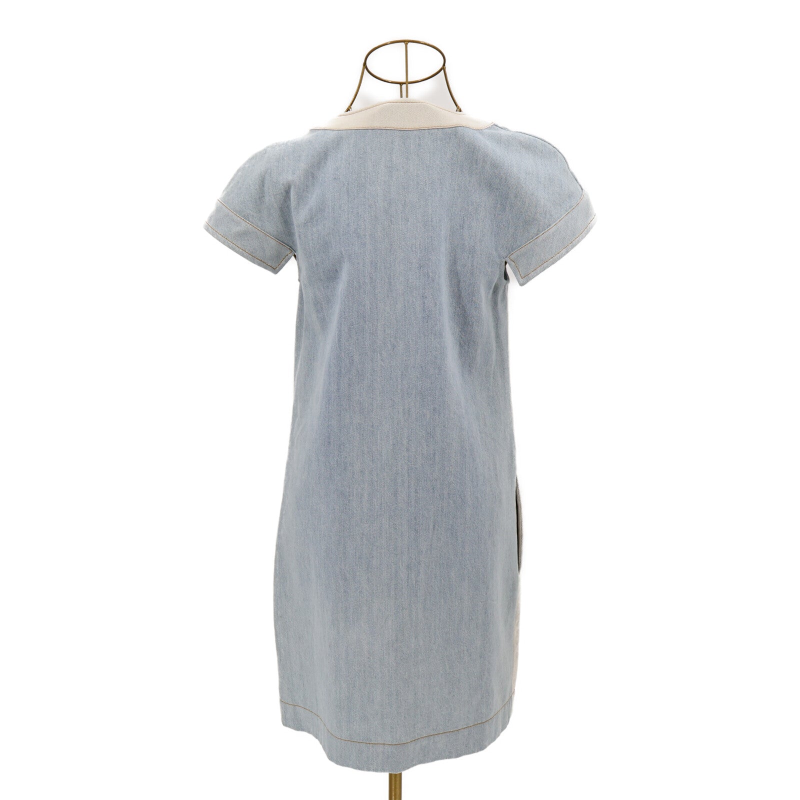 CHANEL Cotton Denim Short Sleeves Dress連身裙