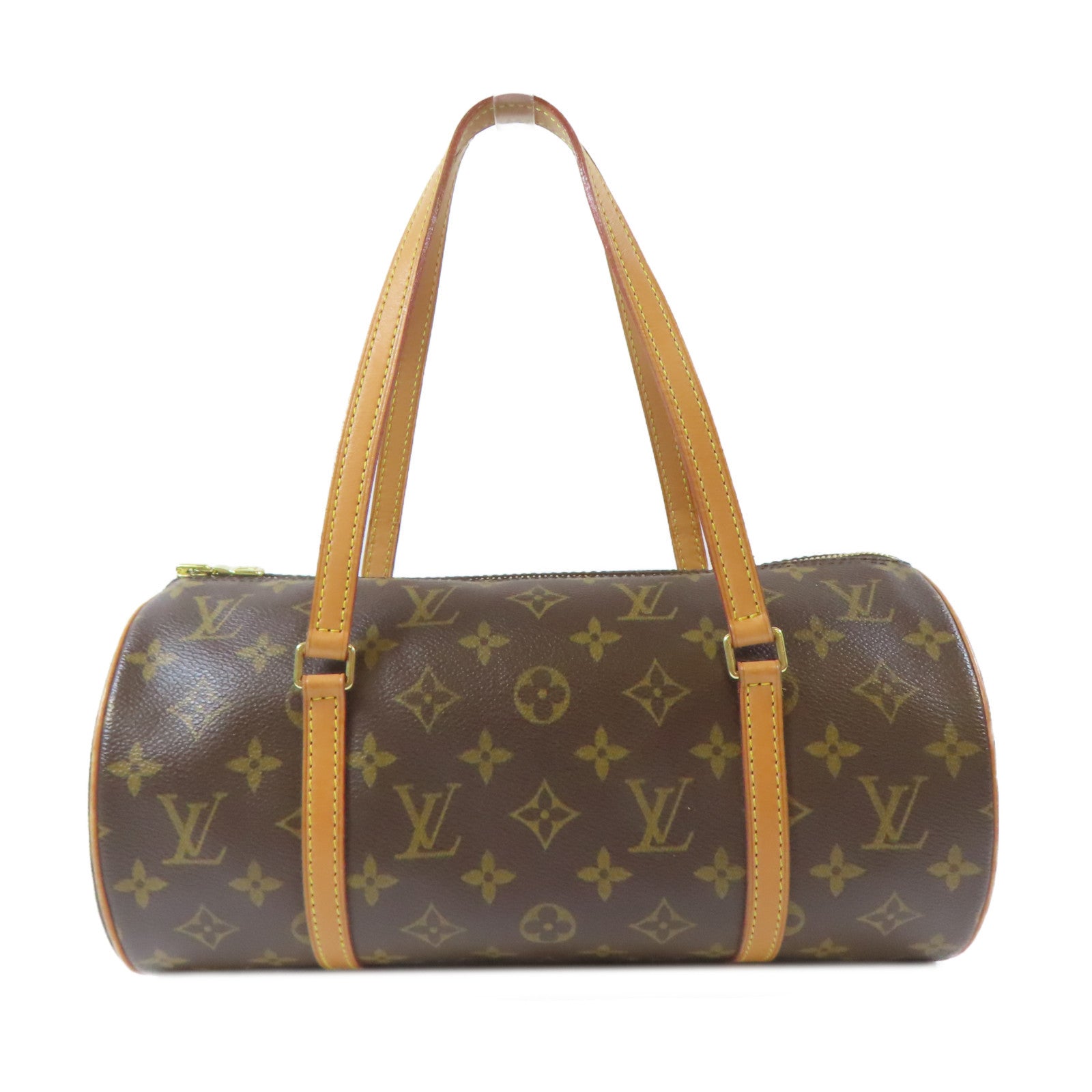LOUIS VUITTON Monogram Papillon GM Shoulder Bag金扣肩背袋啡色