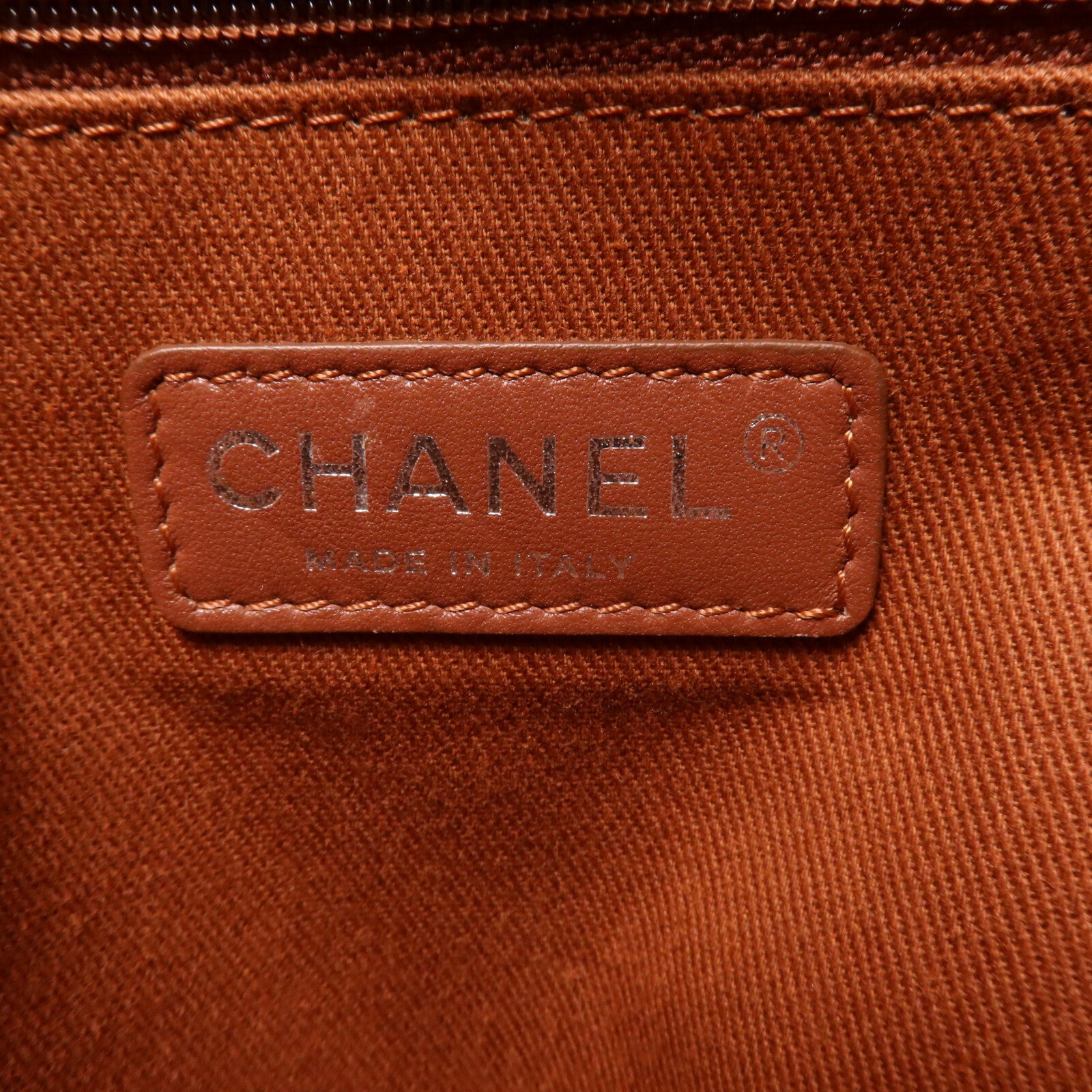 CHANEL 帆布Deauville Tote Bag鏈帶肩背袋