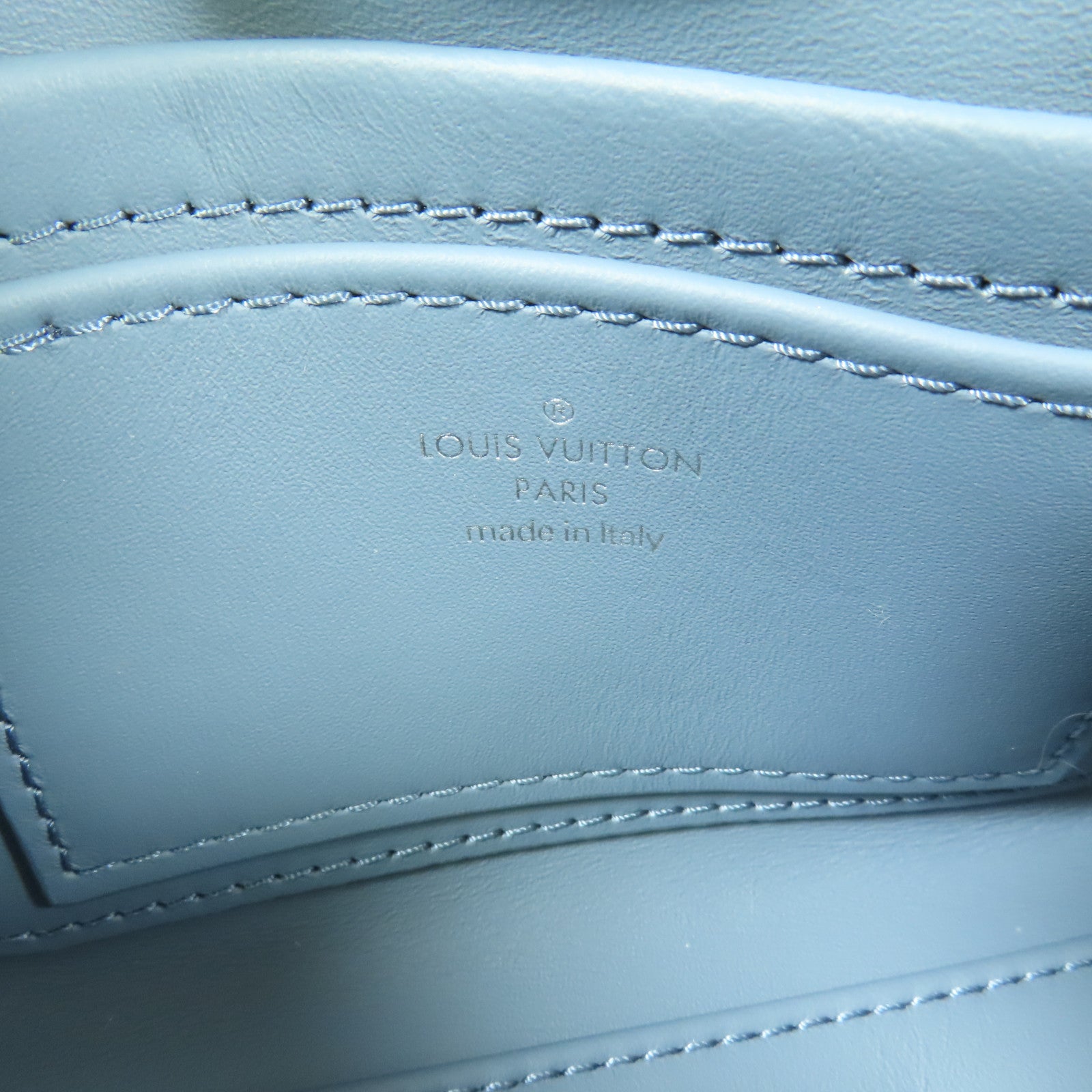 LOUIS VUITTON LV SHW Go-14 PM 2 Way Shoulder Bag M12434 Calfskin Leather Blue