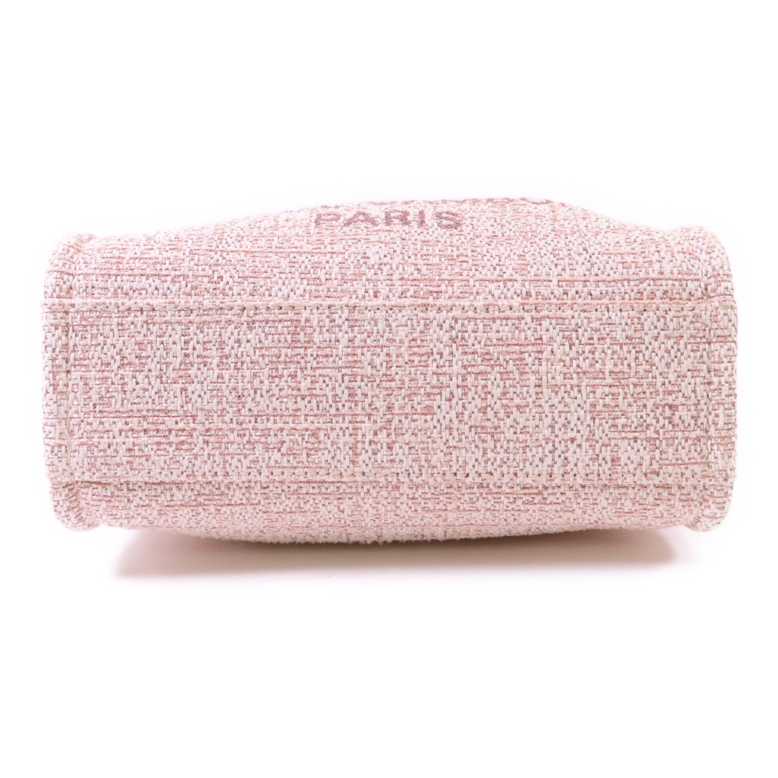 CHANEL 帆布Tote Bag金扣鏈帶手挽袋