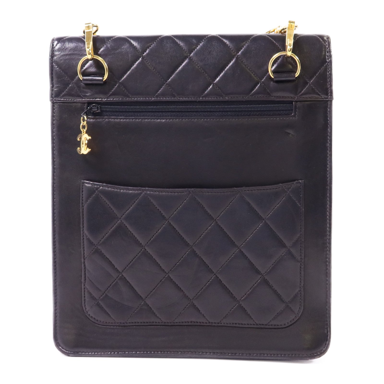 CHANEL 牛皮皮革Vintage Shoulder Bag金扣肩背袋