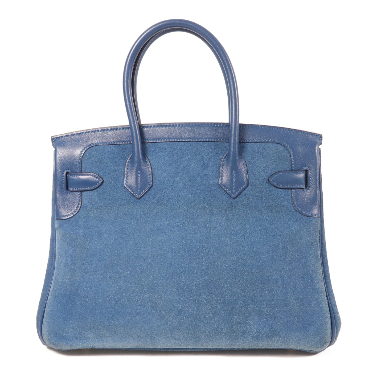 HERMES 【激減優惠】Swift皮革/Doblis Suede皮革Birkin 30金扣手挽袋