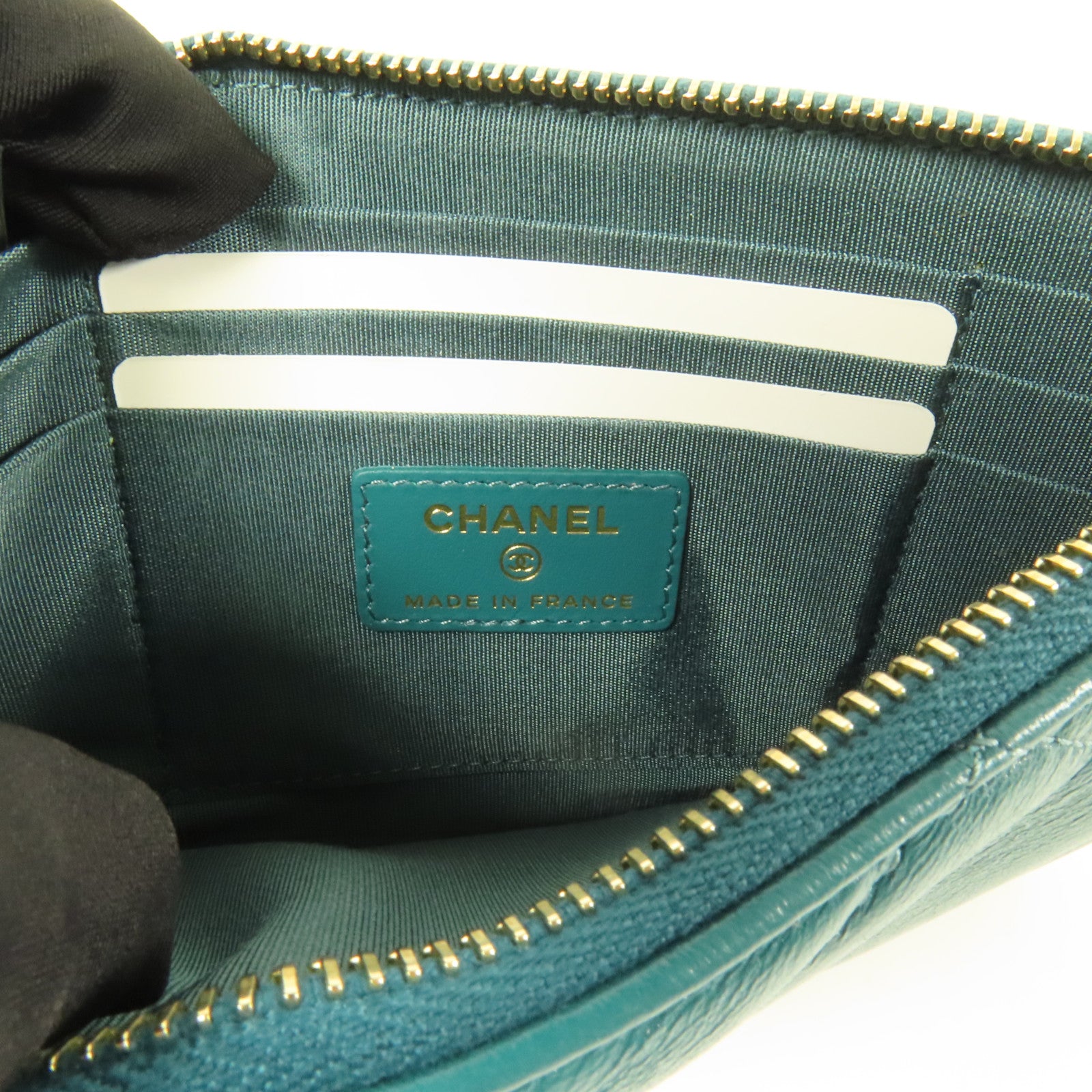 CHANEL 羊皮皮革C19 Wallet金扣長錢包