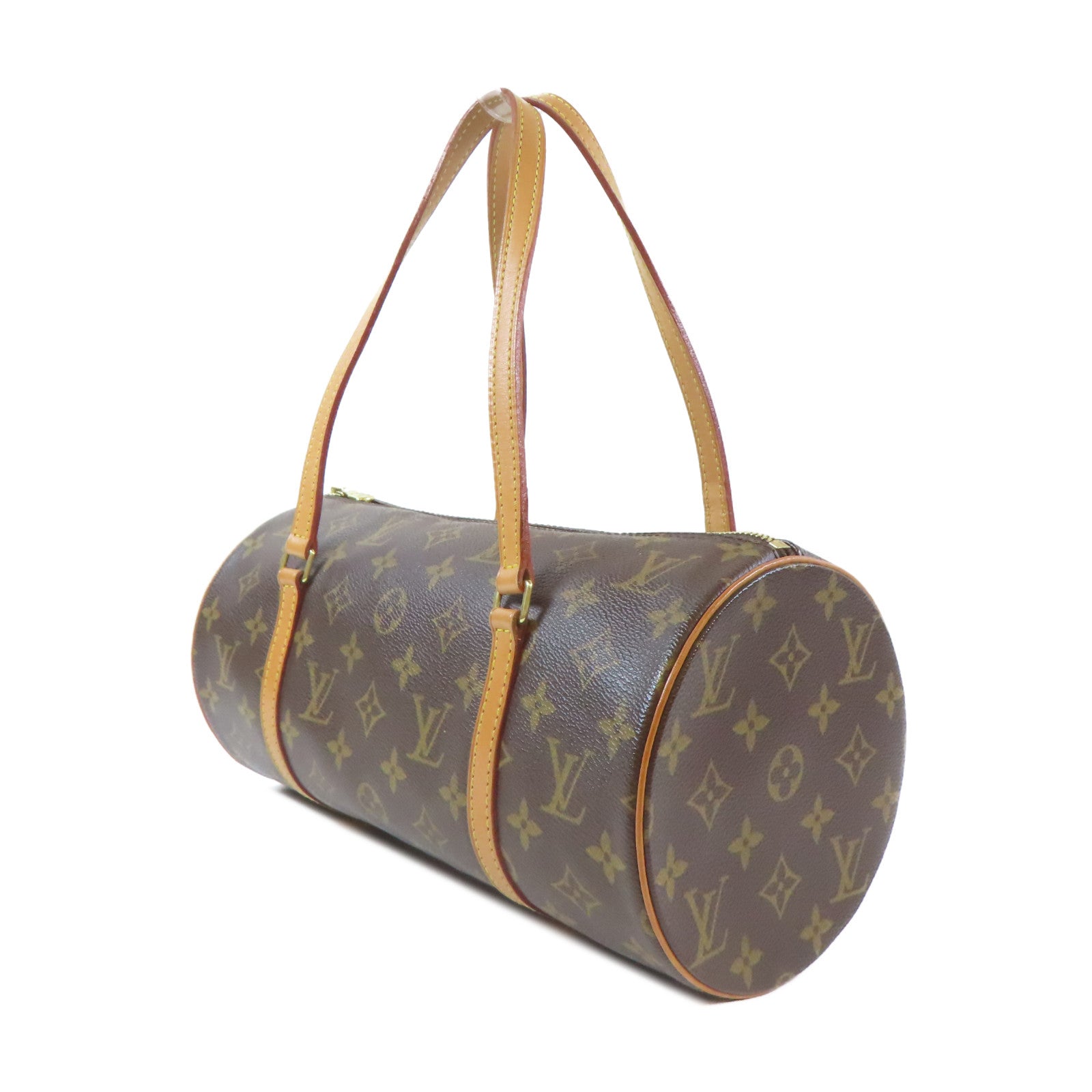 LOUIS VUITTON Monogram Papillon GM Shoulder Bag金扣肩背袋啡色