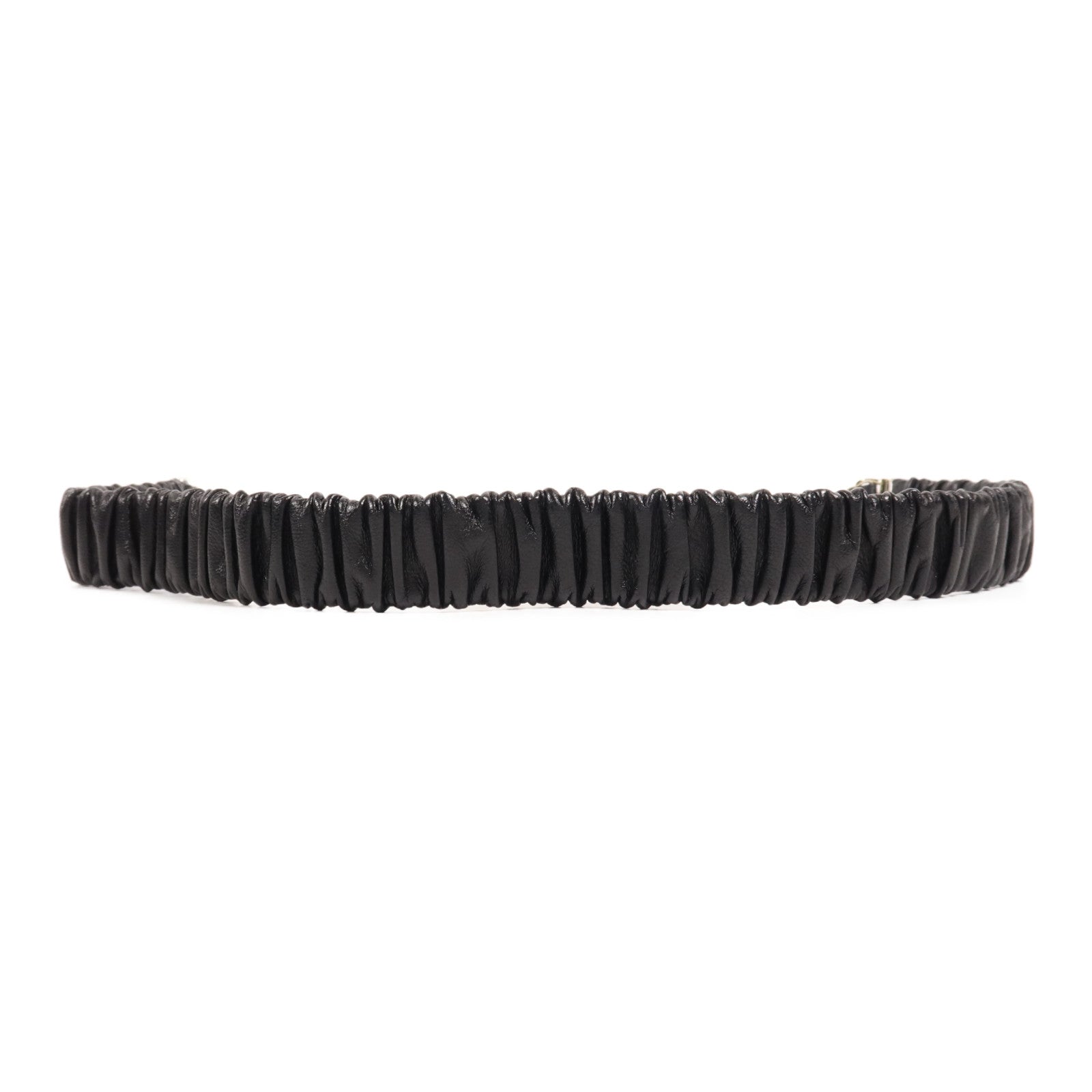 CHANEL 羊皮皮革Belt金扣皮帶