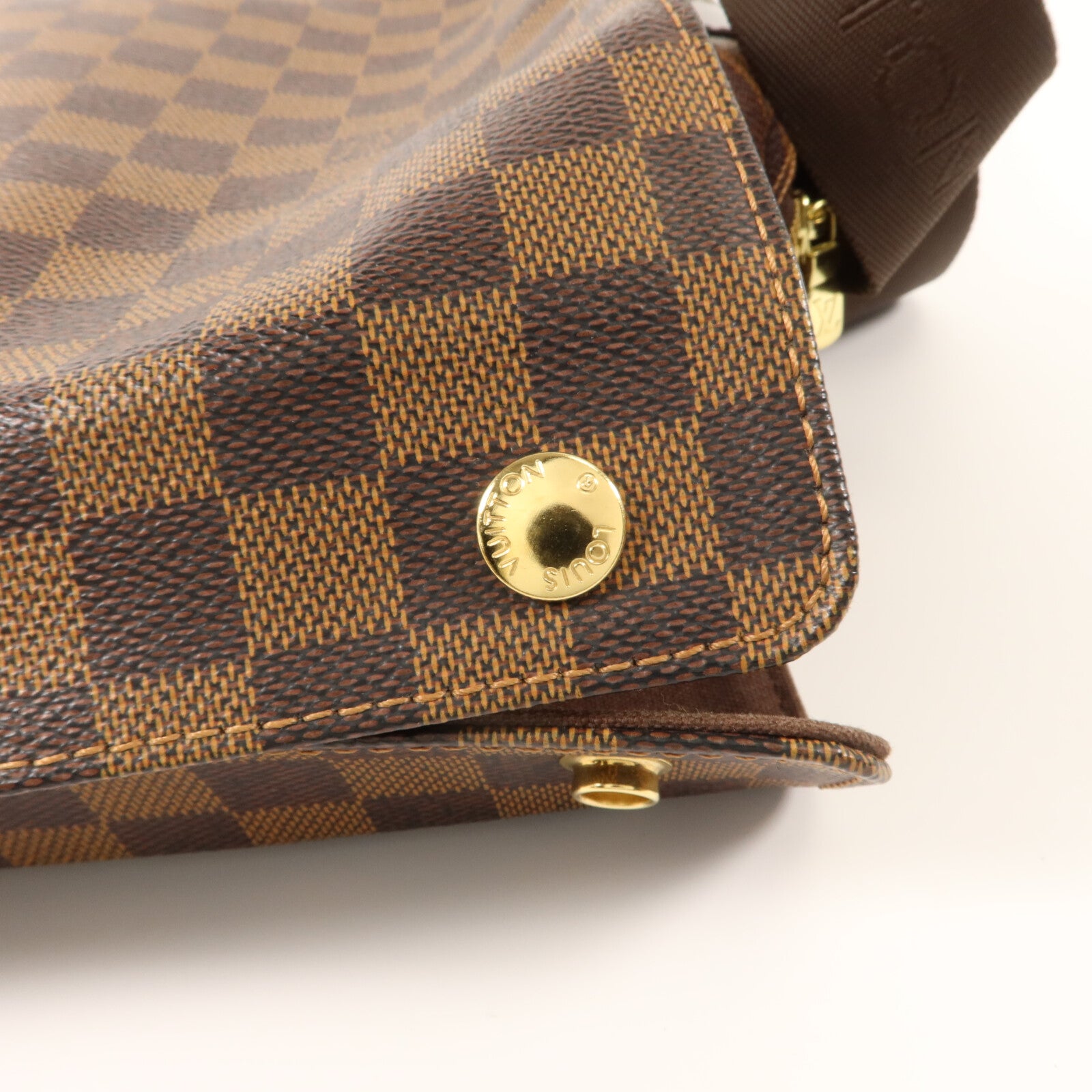 LOUIS VUITTON Damier Naviglio金扣肩背袋